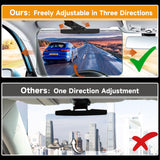 Sun Visor Extender for Cars，Adjustable Polarized Sun Visor Extender ，Polarized Car Sun Visor，Safe Driving Extension for Glare/UV ，Clip on, Universal (Universal, L)