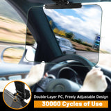 Sun Visor Extender for Cars，Adjustable Polarized Sun Visor Extender ，Polarized Car Sun Visor，Safe Driving Extension for Glare/UV ，Clip on, Universal (Universal, L)