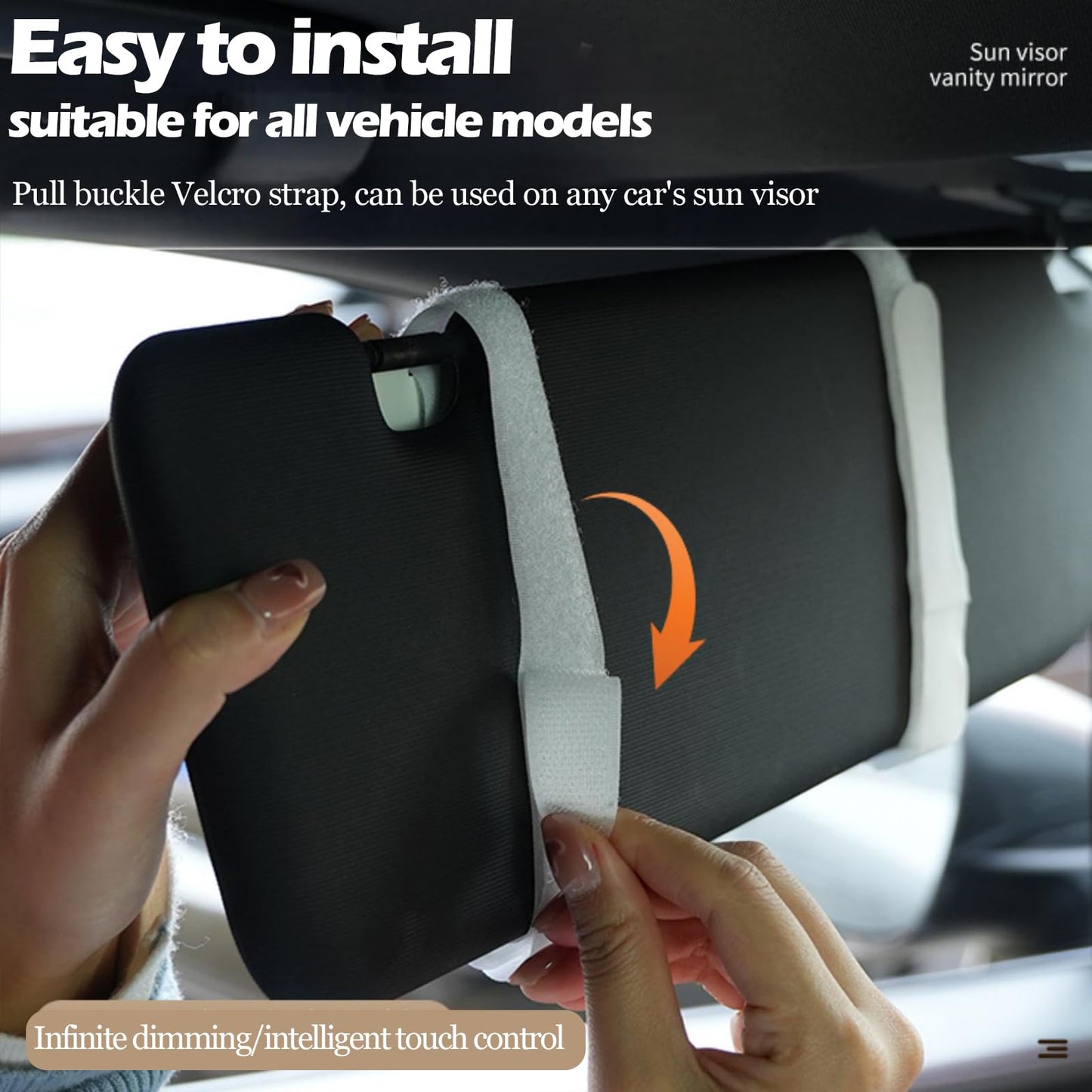 Phonery AuraVisor ® Car Sun Visor Vanity Mirror with Lights