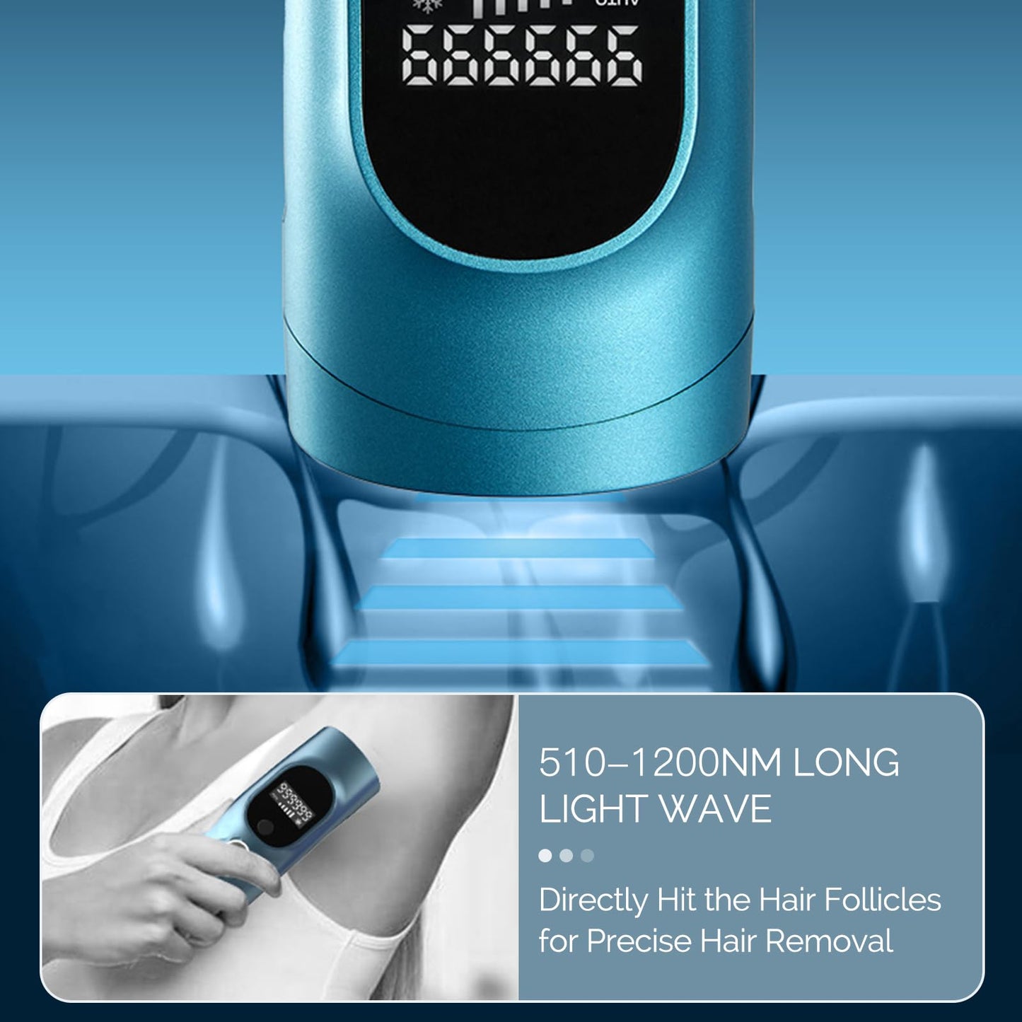Phonery CryoSilk ® Laser Hair Remover with Ice Cooling