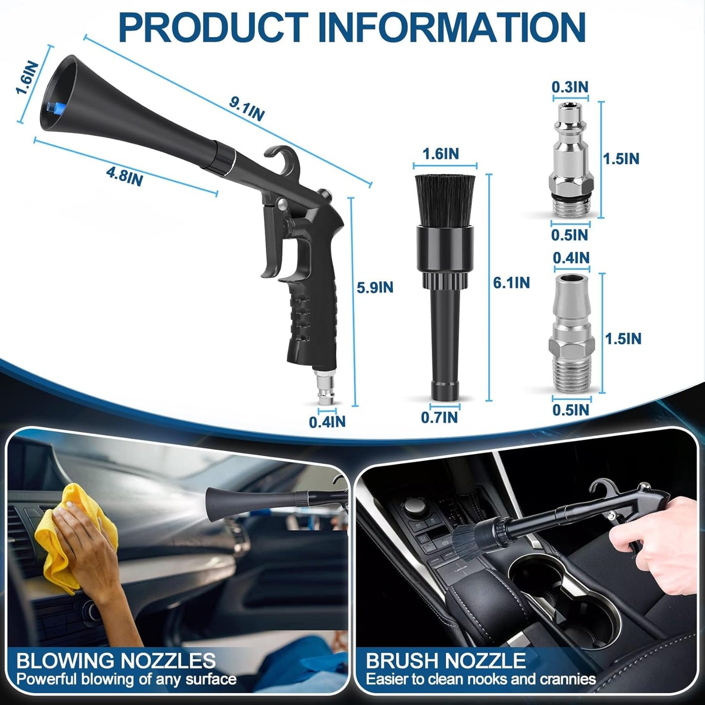 Phonery AeroClean ® Car Cleaning Gun For Detailing