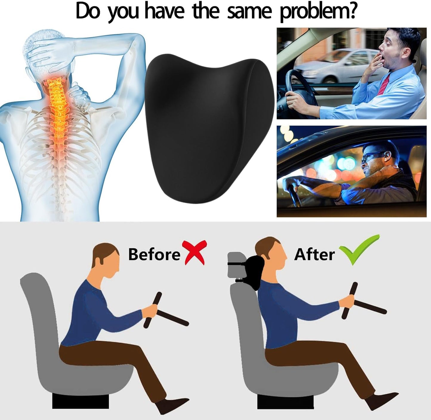 Phonery NeckEase ® Car Neck Pillow for Driving