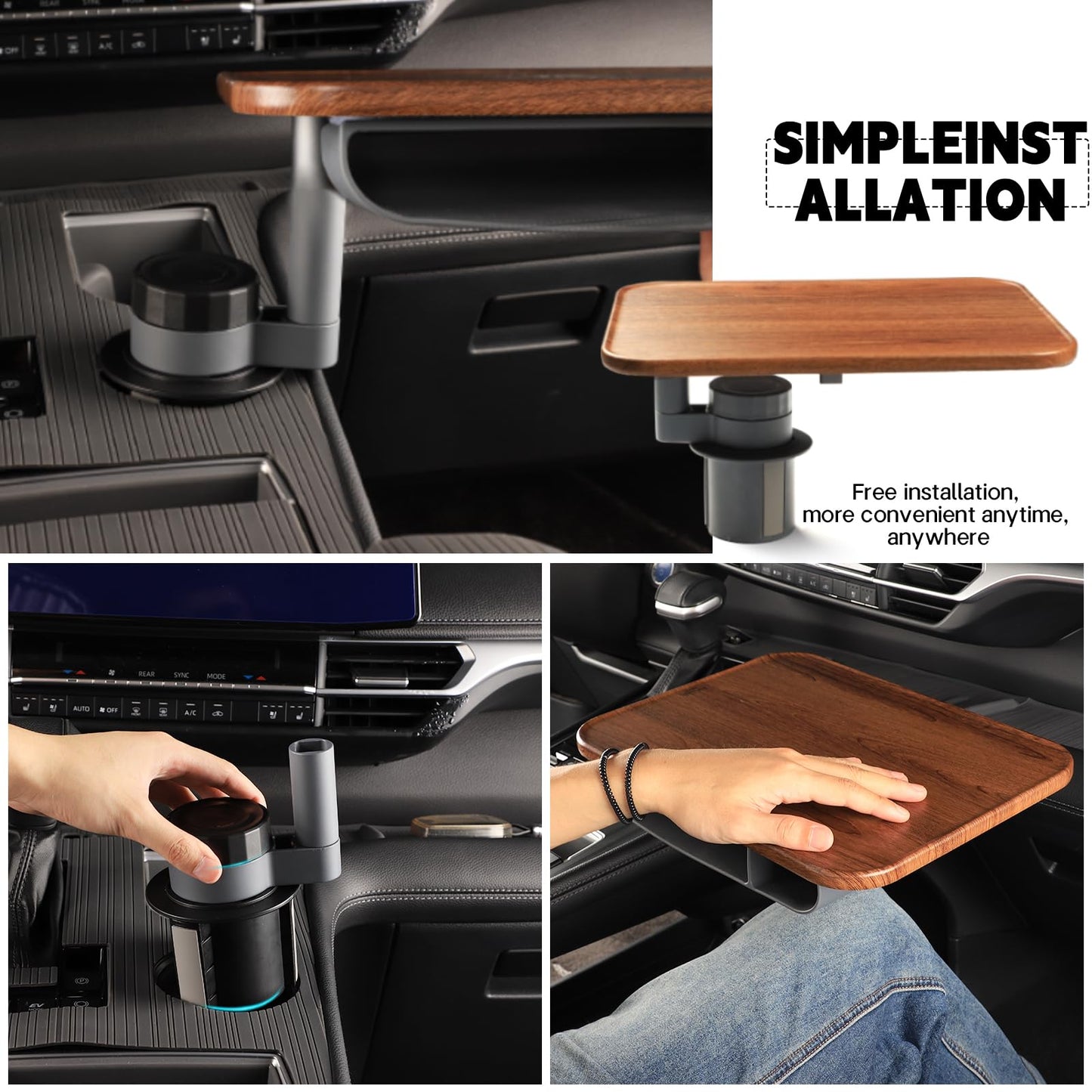 Phonery SnackEase rotating car seat tray table