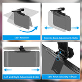 Sun Visor Extender for Cars，Adjustable Polarized Sun Visor Extender ，Polarized Car Sun Visor，Safe Driving Extension for Glare/UV ，Clip on, Universal (Universal, L)
