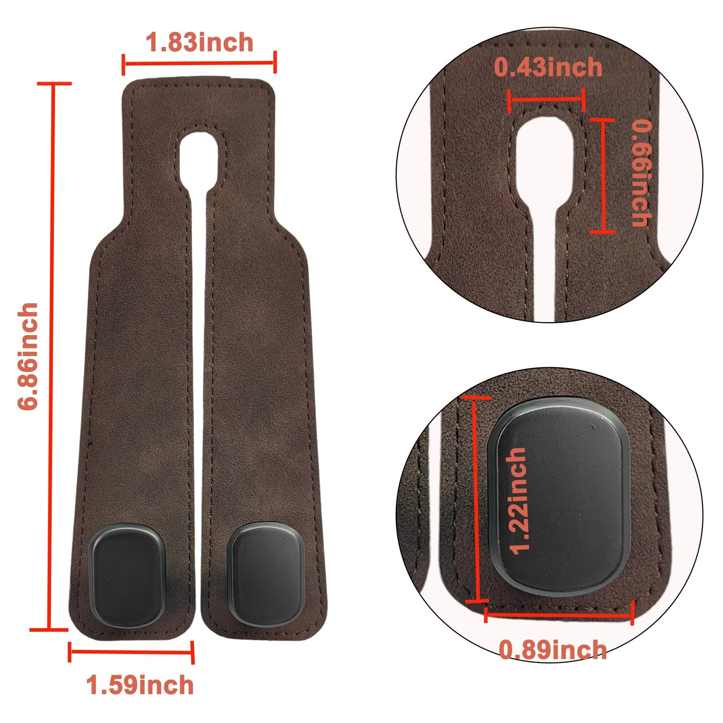 Phonery HookMate ® Headrest Hooks for Car 4 Pack-Getphonery