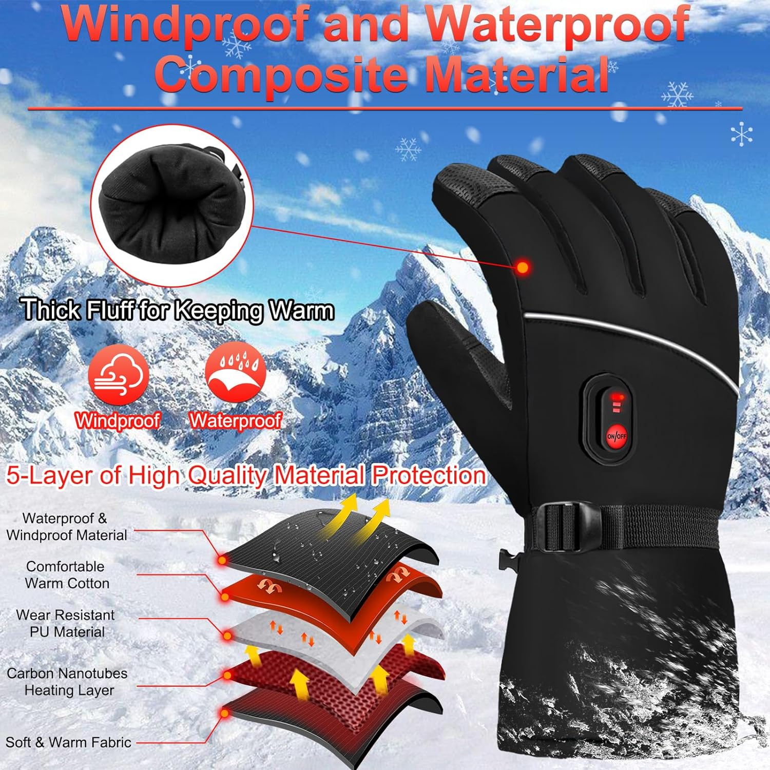 Phonery ArcticFire ® Heated Gloves for Men Women-Getphonery