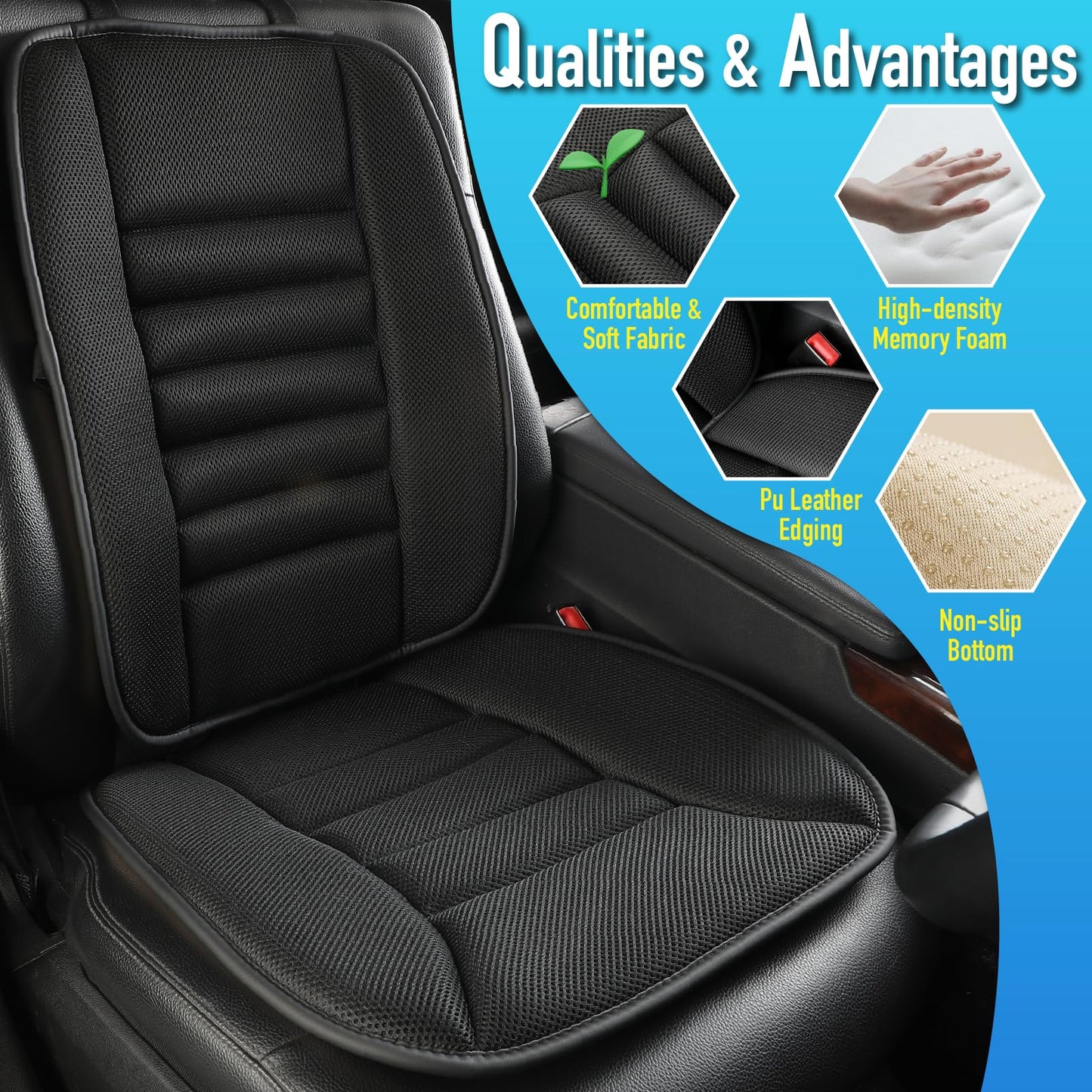 Phonery BackEase ® Car Seat Cushion-Getphonery