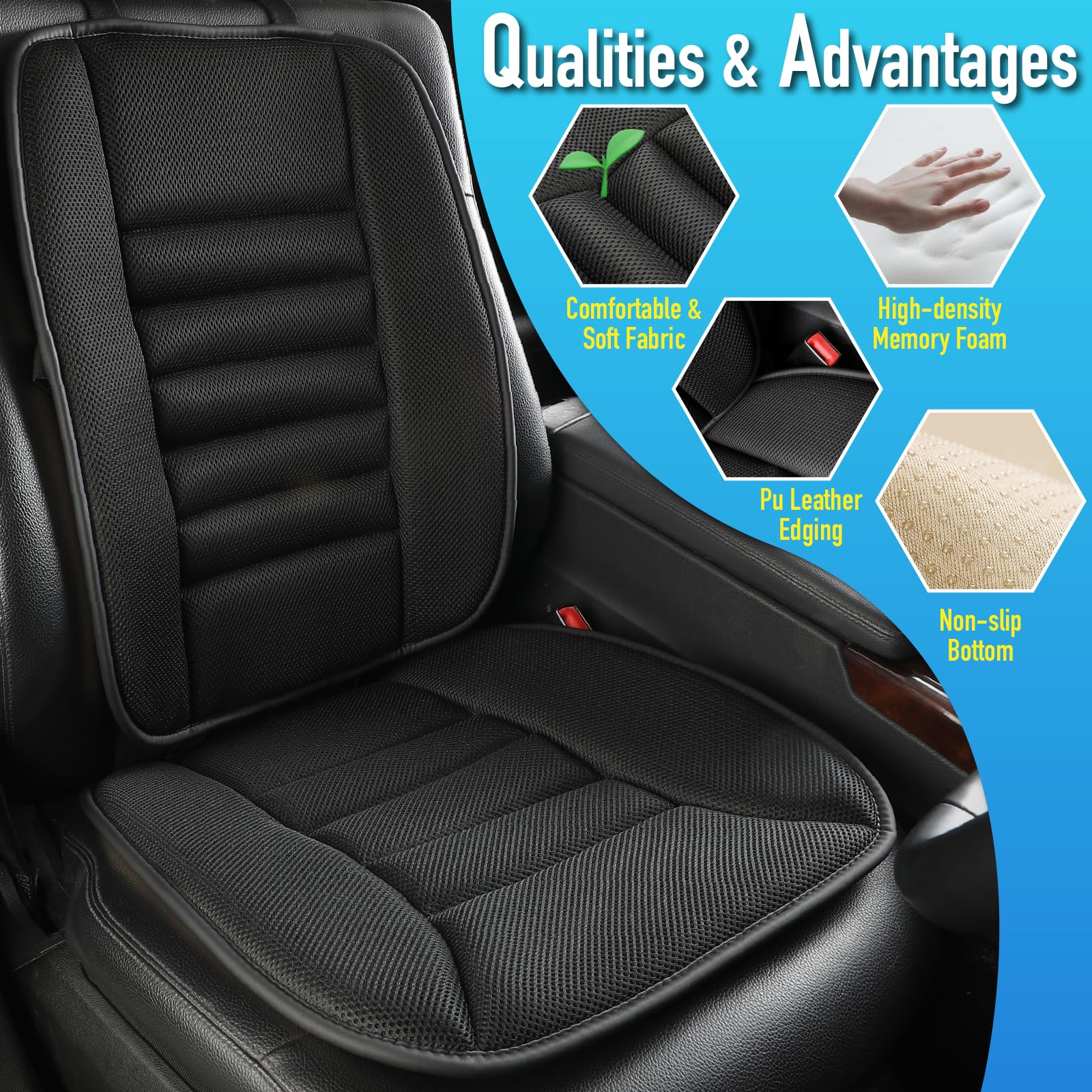 Phonery BackEase ® Car Seat Cushion-Getphonery