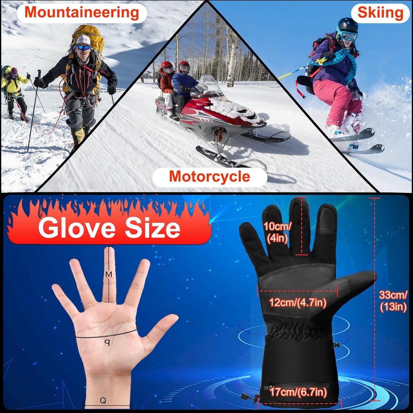 Phonery ArcticFire ® Heated Gloves for Men Women-Getphonery