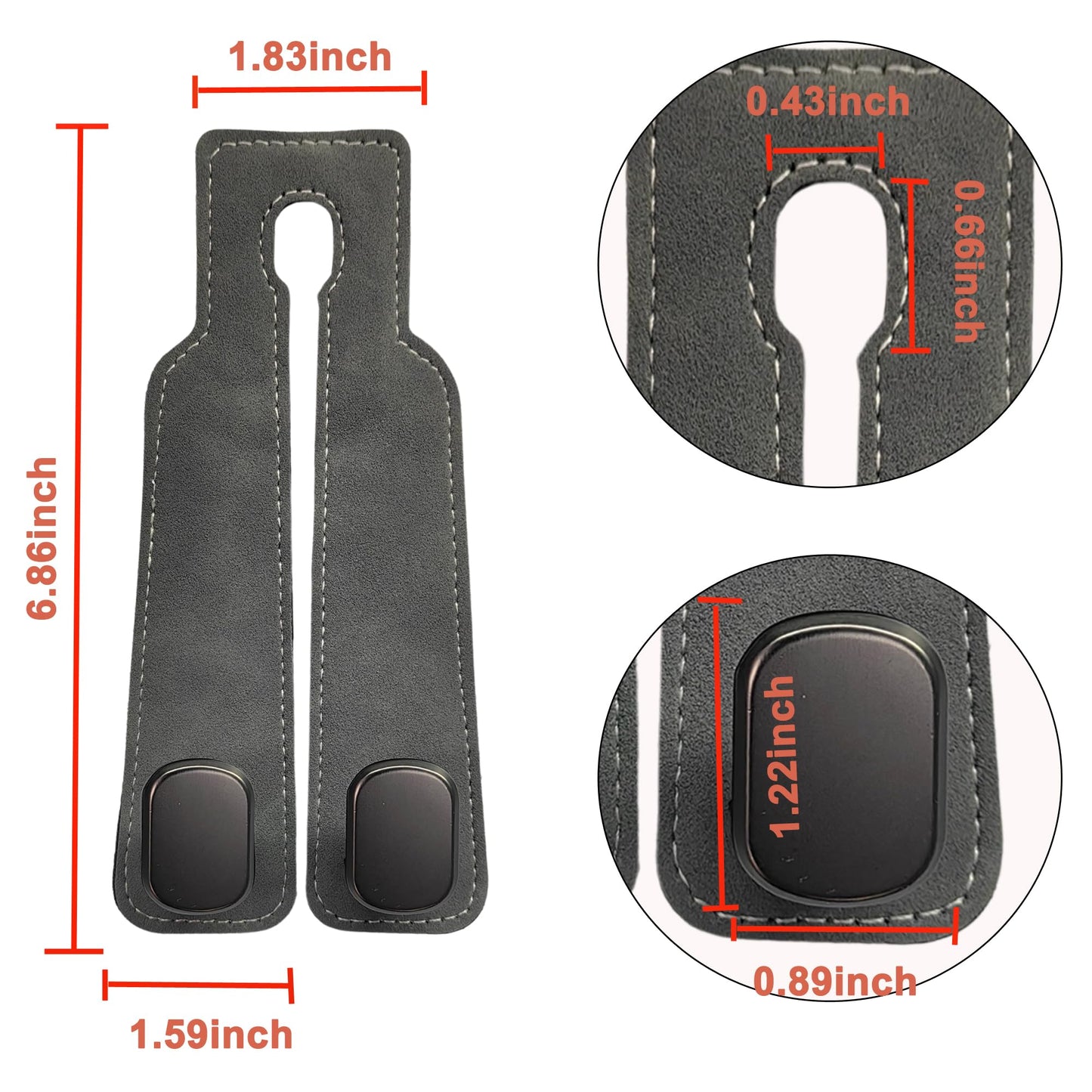 Phonery HookMate ® Headrest Hooks for Car 4 Pack-Getphonery