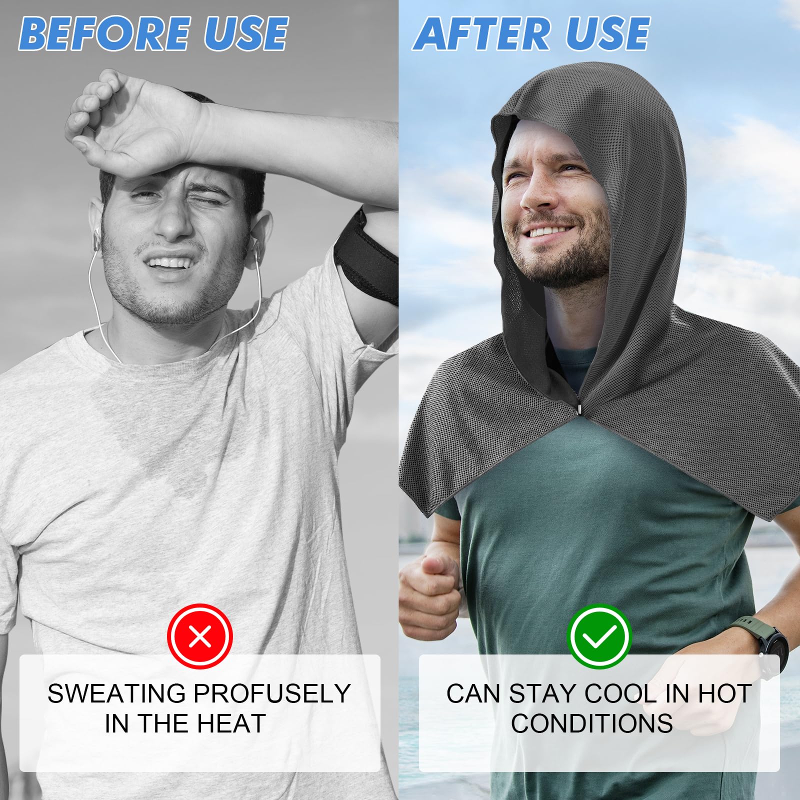 Phonery CoolGuard ® Cooling Hoodie Towel-Getphonery
