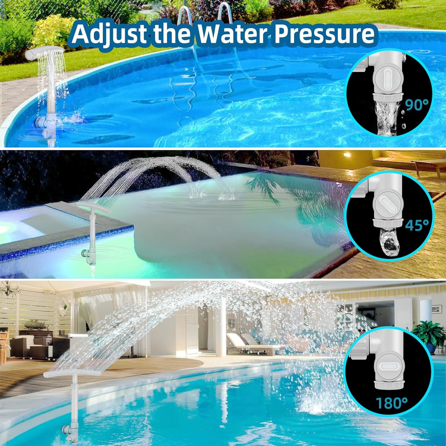 Phonery SplashMaster ® Pool Fountain for Above and In-Ground Pools-Getphonery