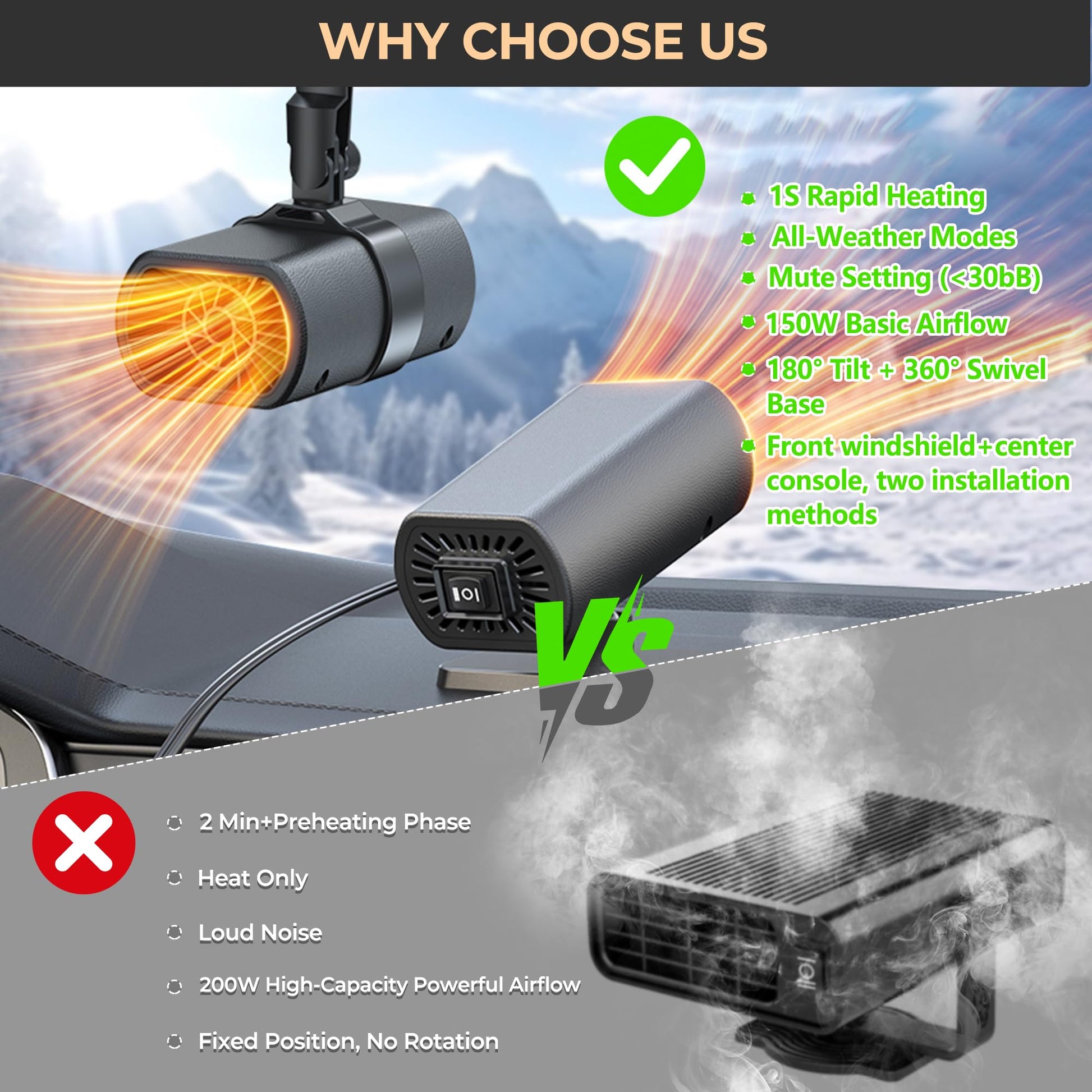  Phonery FrostAway portable car heaters