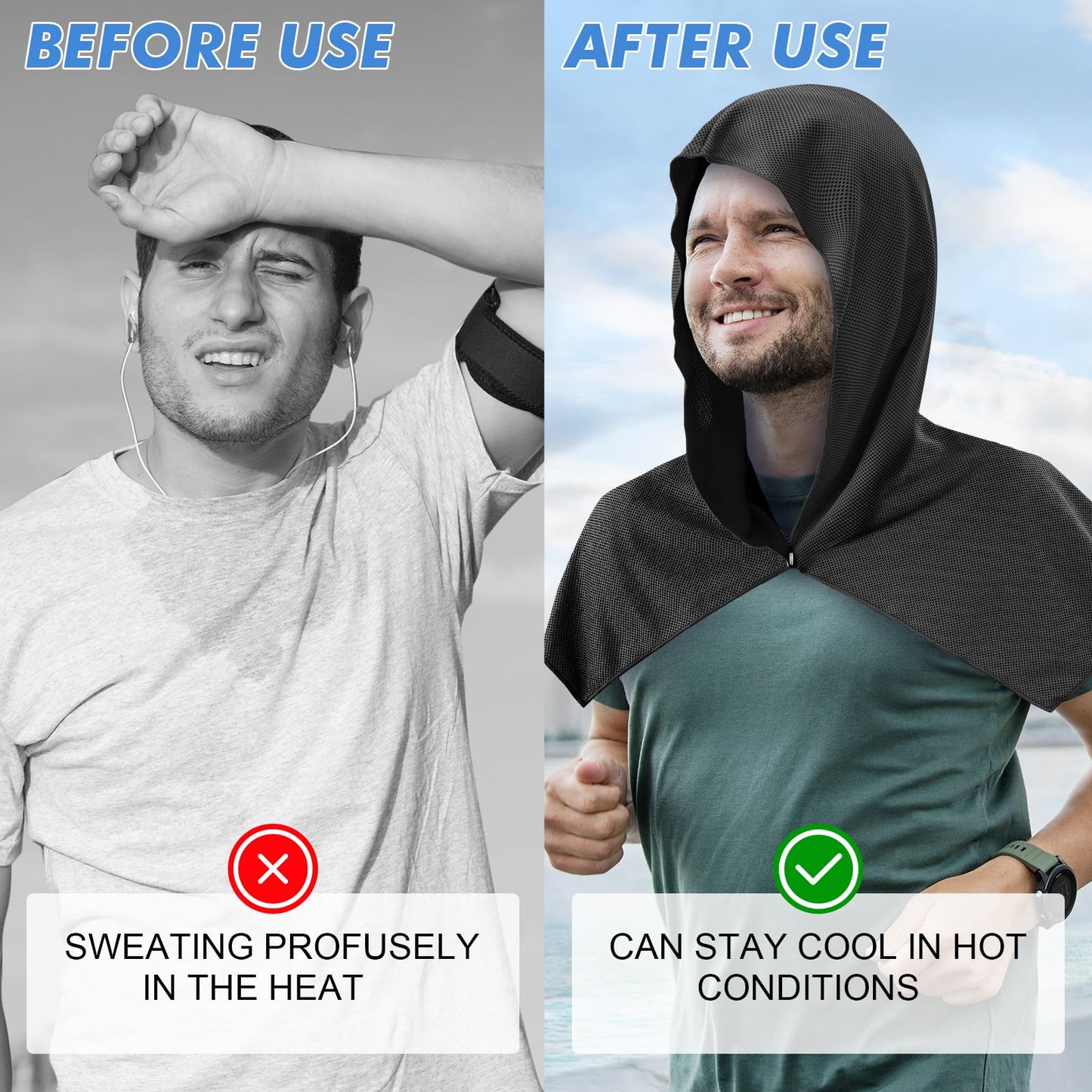 Phonery CoolGuard ® Cooling Hoodie Towel-Getphonery