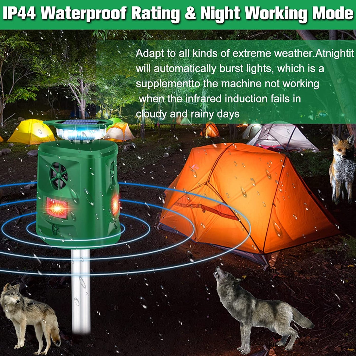 Phonery GardenShield ® Solar Ultrasonic Repeller-Getphonery