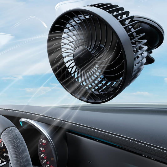 Phonery AeroFlow ® 12V Car Fan with Suction Cup