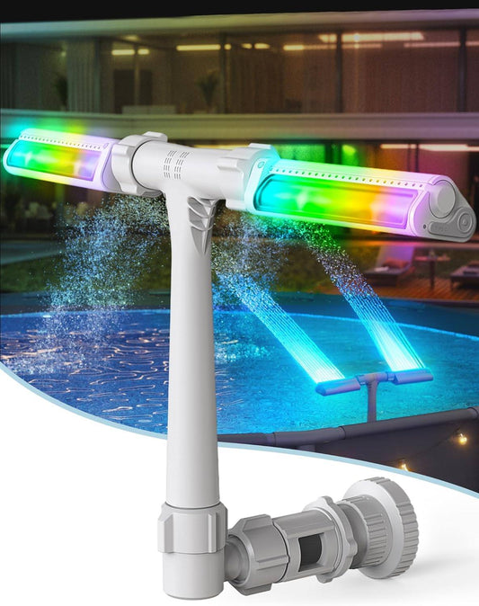 Phonery AquaGlow ® Pool Fountain with LED Lights-Getphonery