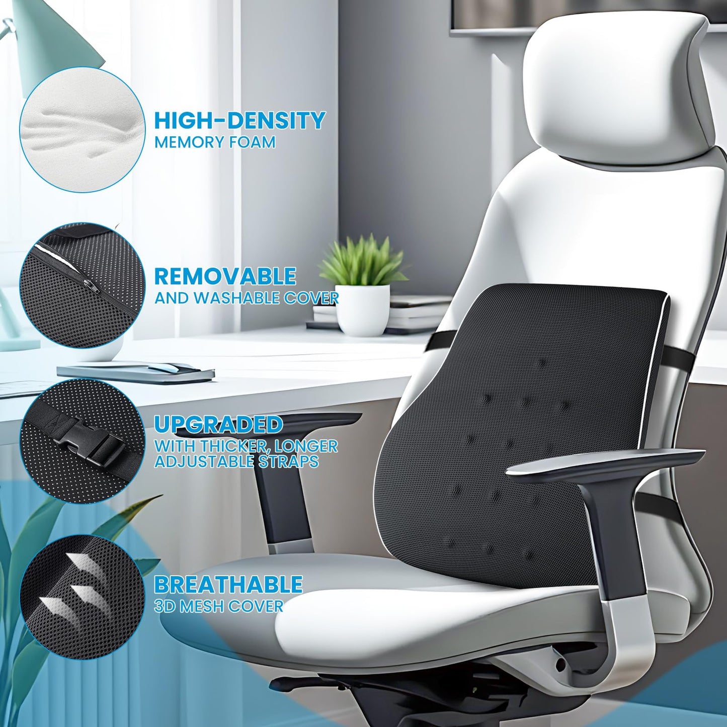 Phonery ComfyBack ® Lumbar Support Pillow