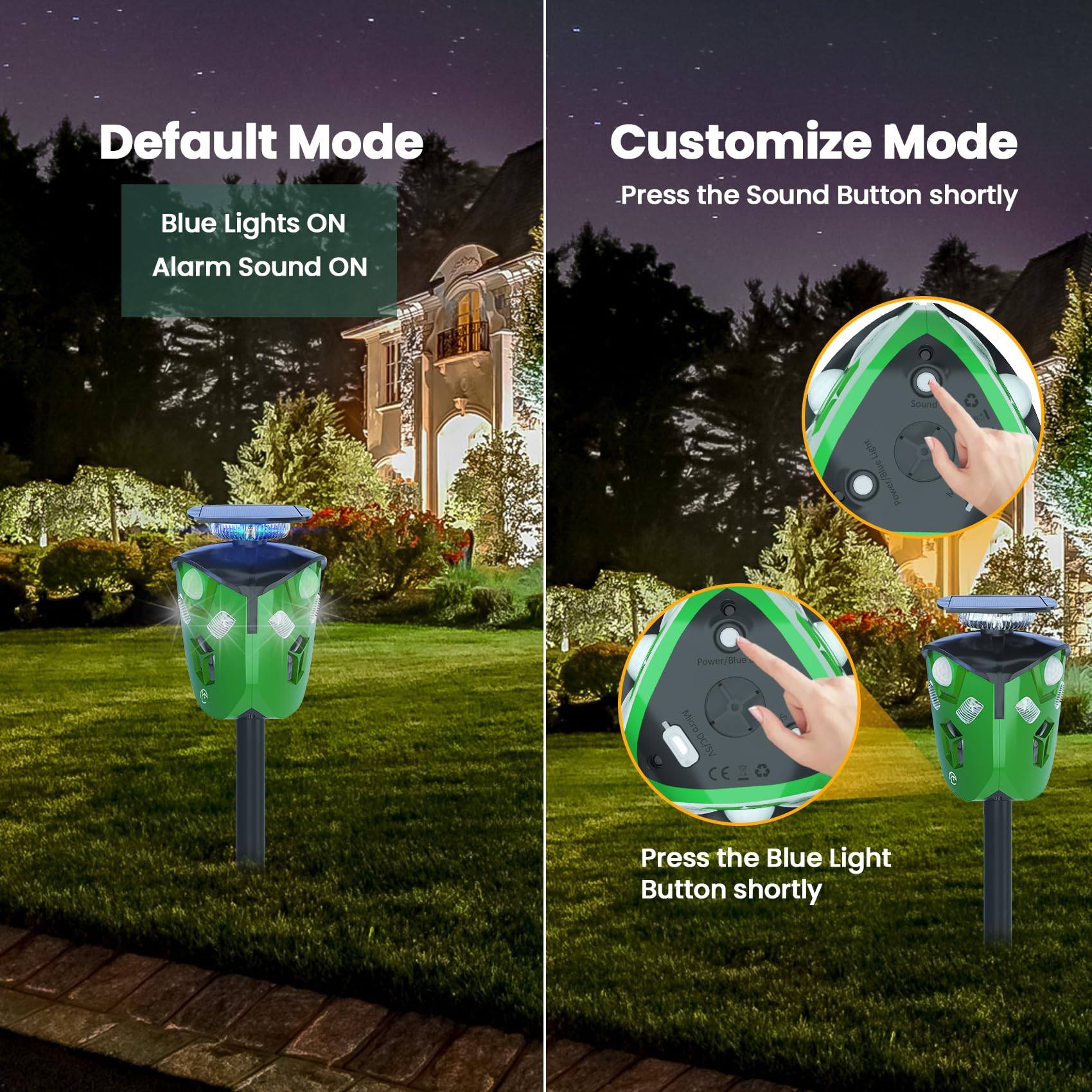 Phonery AquaGlow ® Ultrasonic Animal Repeller-Getphonery