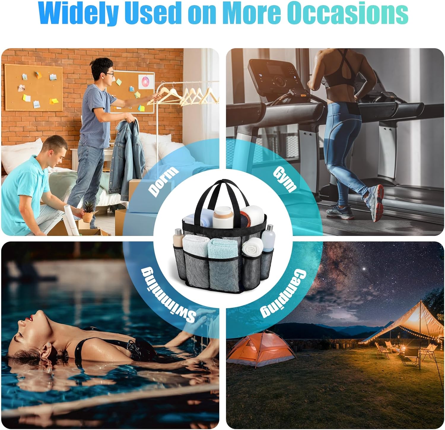 Phonery AquaCarry ® Mesh Shower Caddy 2 Pack-Getphonery