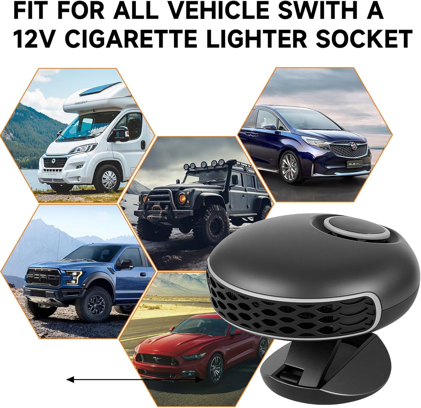 Phonery TurboHeat portable car heater 12V