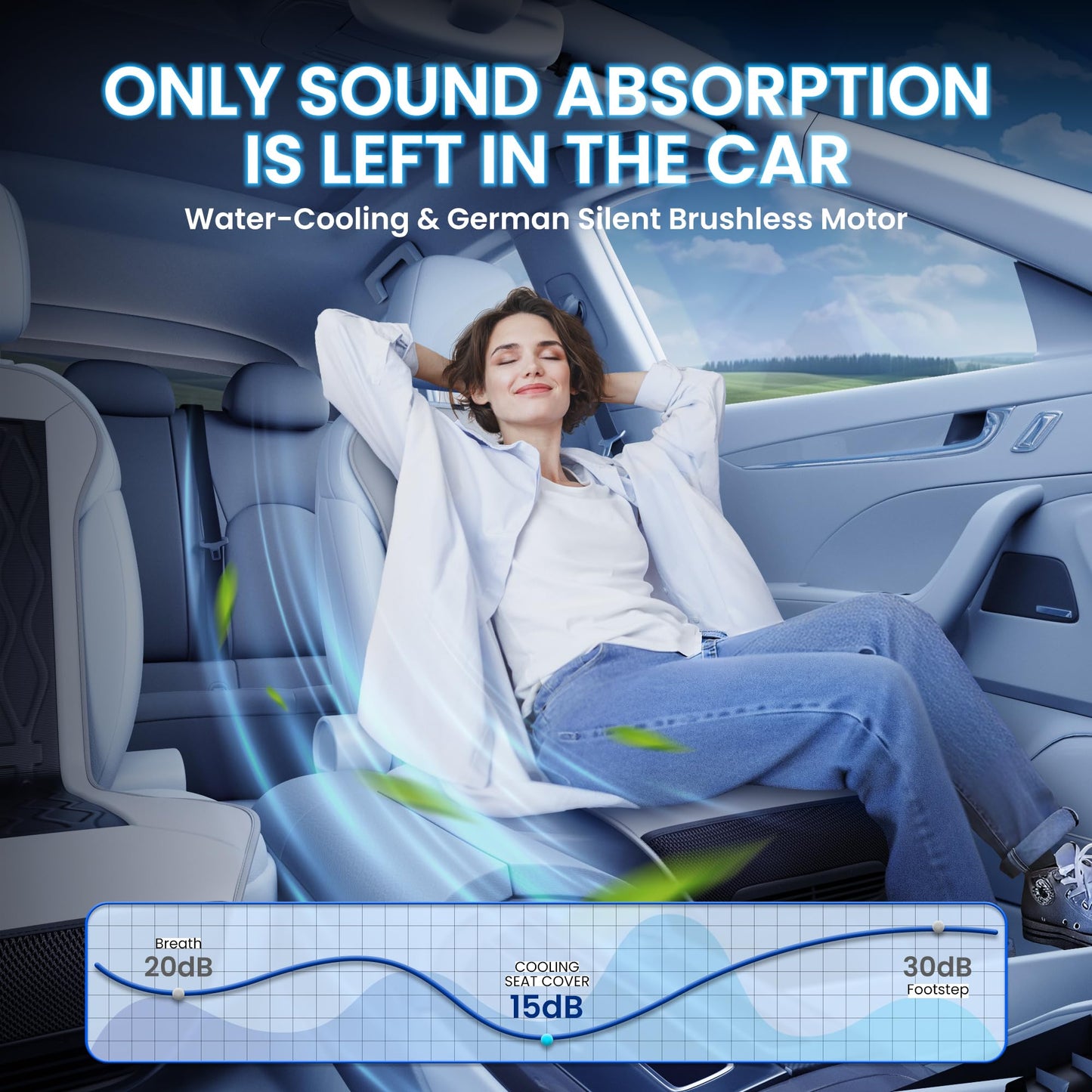 Phonery ChillRide ® Cooling Car Seat Pad