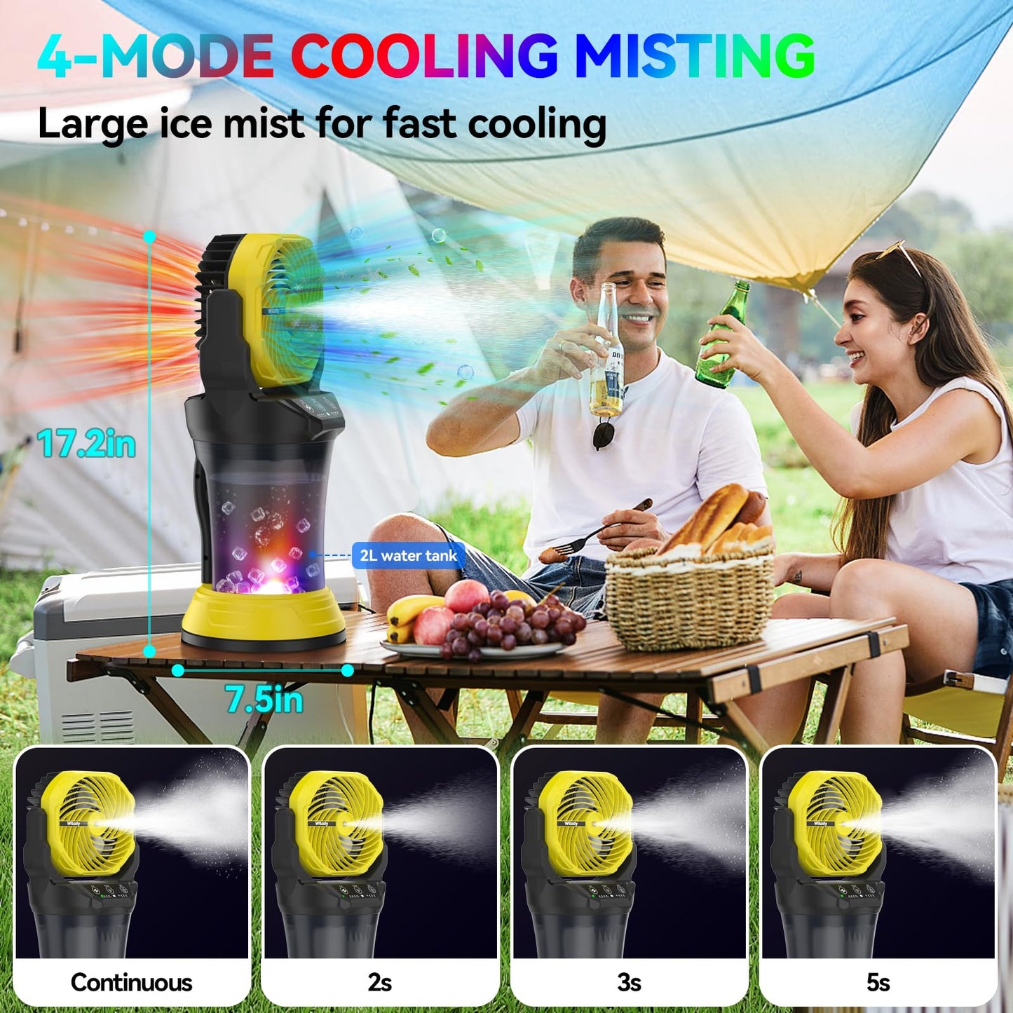 Phonery BreezeMist ® Misting Fan with Bucket
