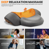 3-in-1 Rechargeable Neck Massager Pillow - Pillow Massage Neck Hump for Shoulder Pain, Deep Tissue Pain Relief, with Heating and Traction Function, Hump Corrector for Women