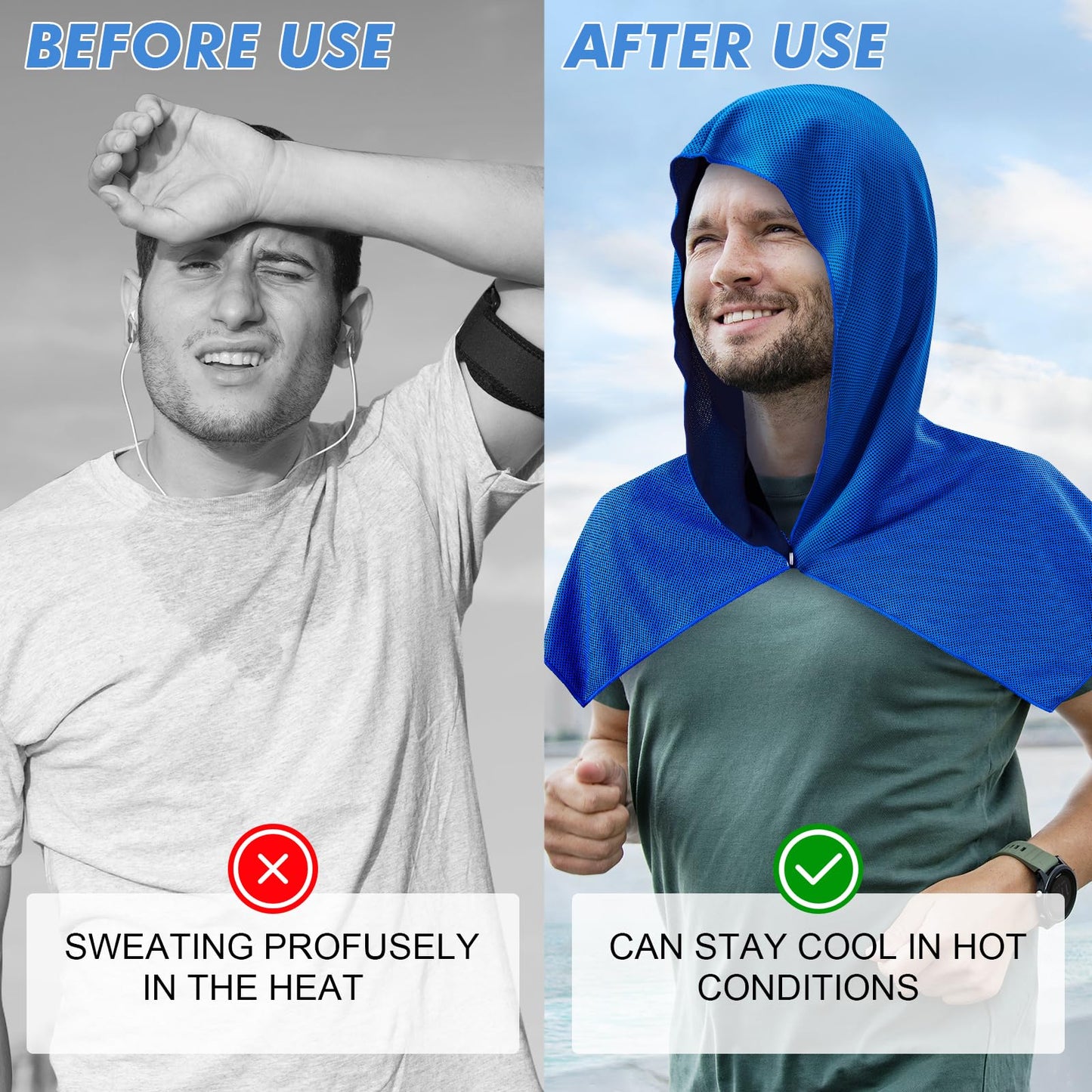Phonery CoolGuard ® Cooling Hoodie Towel-Getphonery
