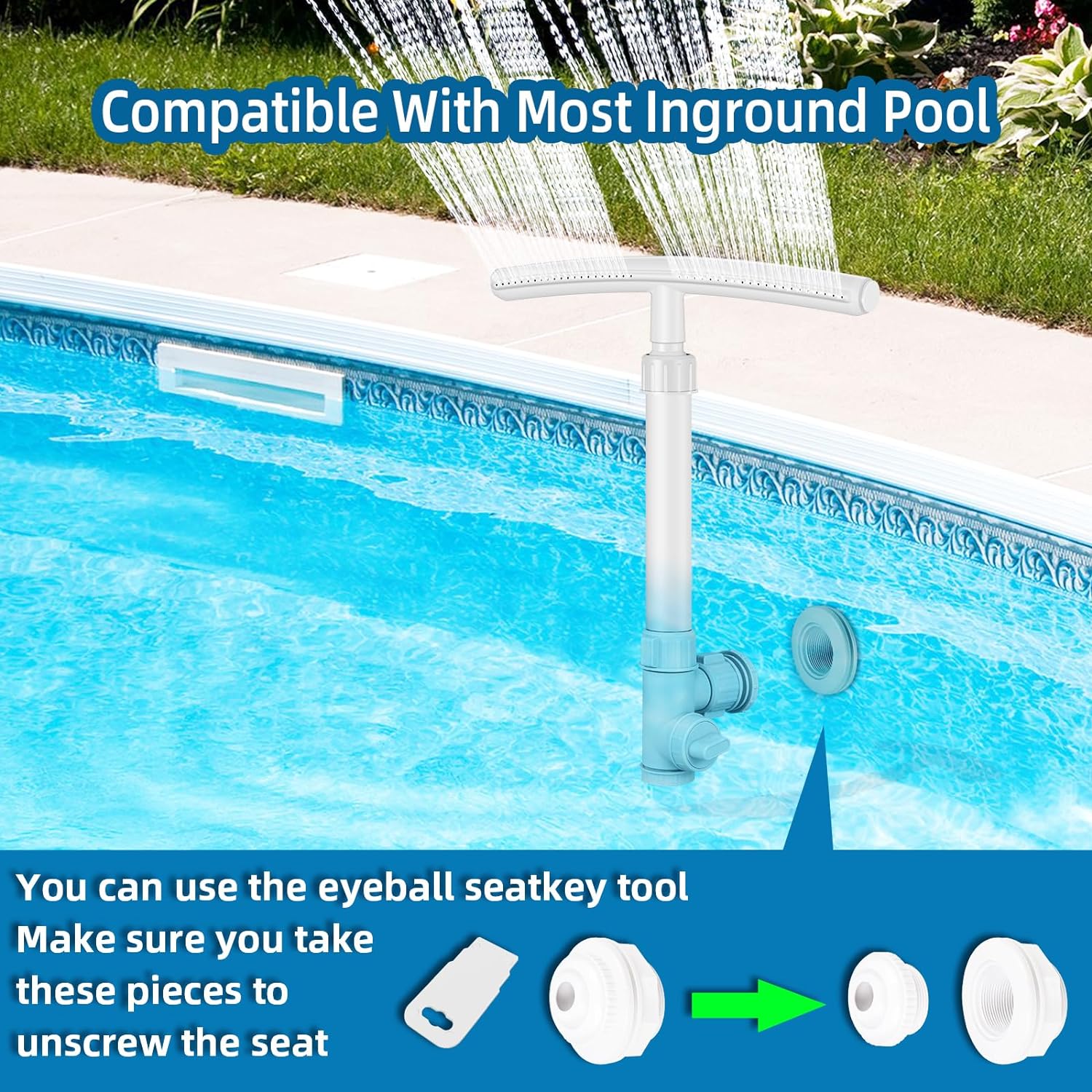 Phonery SplashMaster ® Pool Fountain for Above and In-Ground Pools-Getphonery