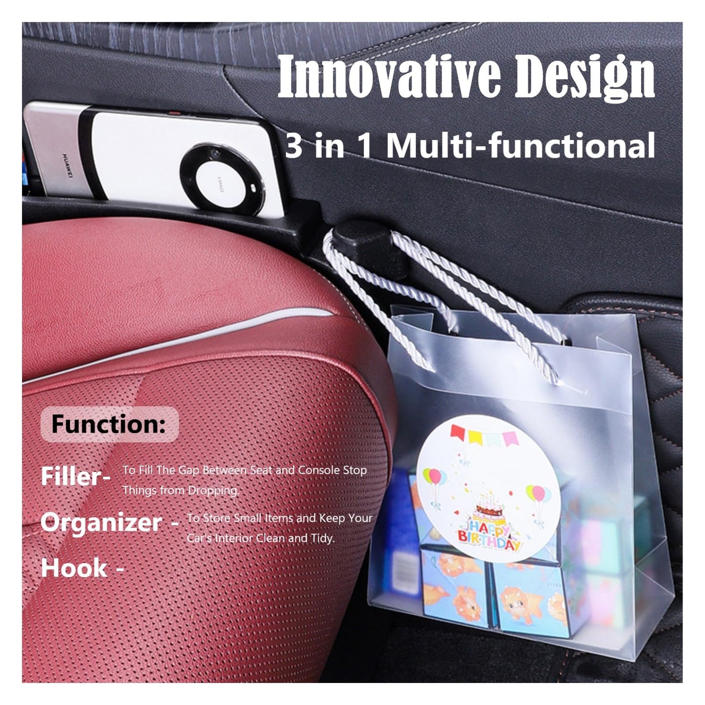 Phonery GapGuardian ® Car Seat Gap Filler