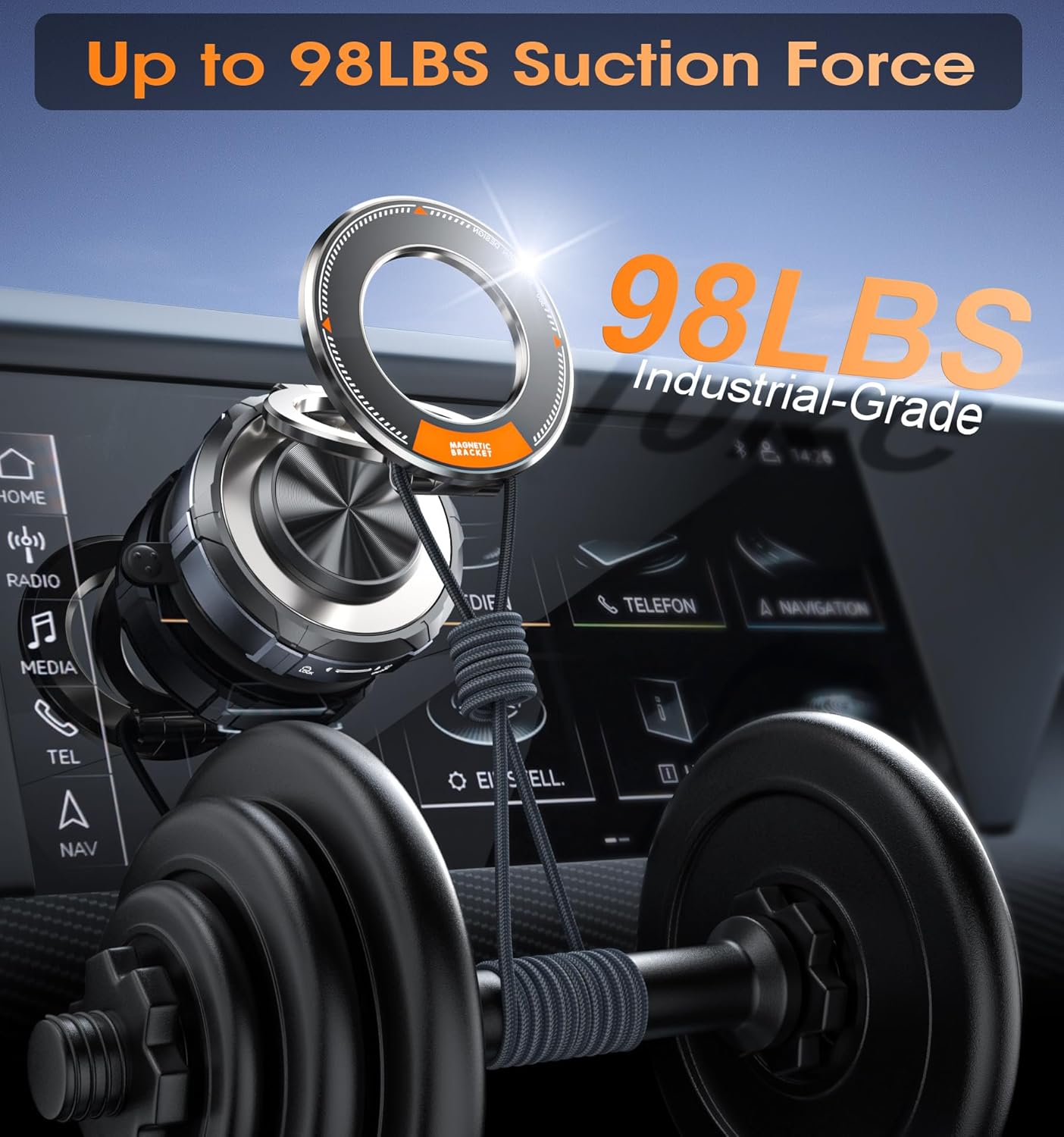 Phonery VacLock ® Phone Mount For Car Dashboard