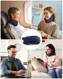 Heated Neck Brace Cervical Collar - Neck Support Brace with Heating Pad, Soft Foam Wraps Keep Vertebrae Stable and Aligned for Relief of Cervical Spine Pressure for Women & Men (M Size) Grey