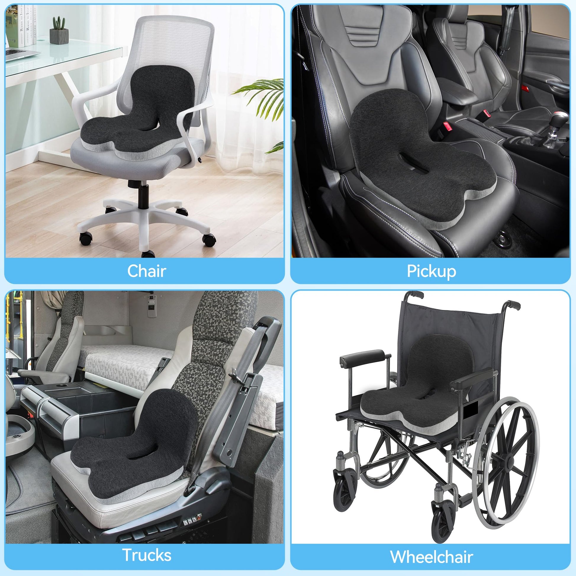 Phonery RoadComfort ® Truck Drivers Seat Cushion-Getphonery