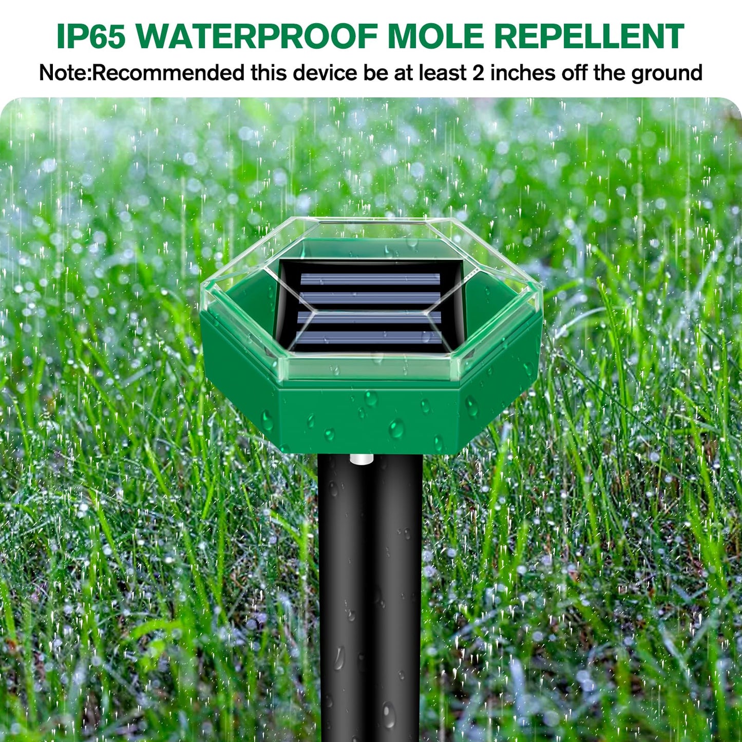 Phonery SolarGuard ® Ultrasonic Mole Repellent 4 pcs Pack-Getphonery