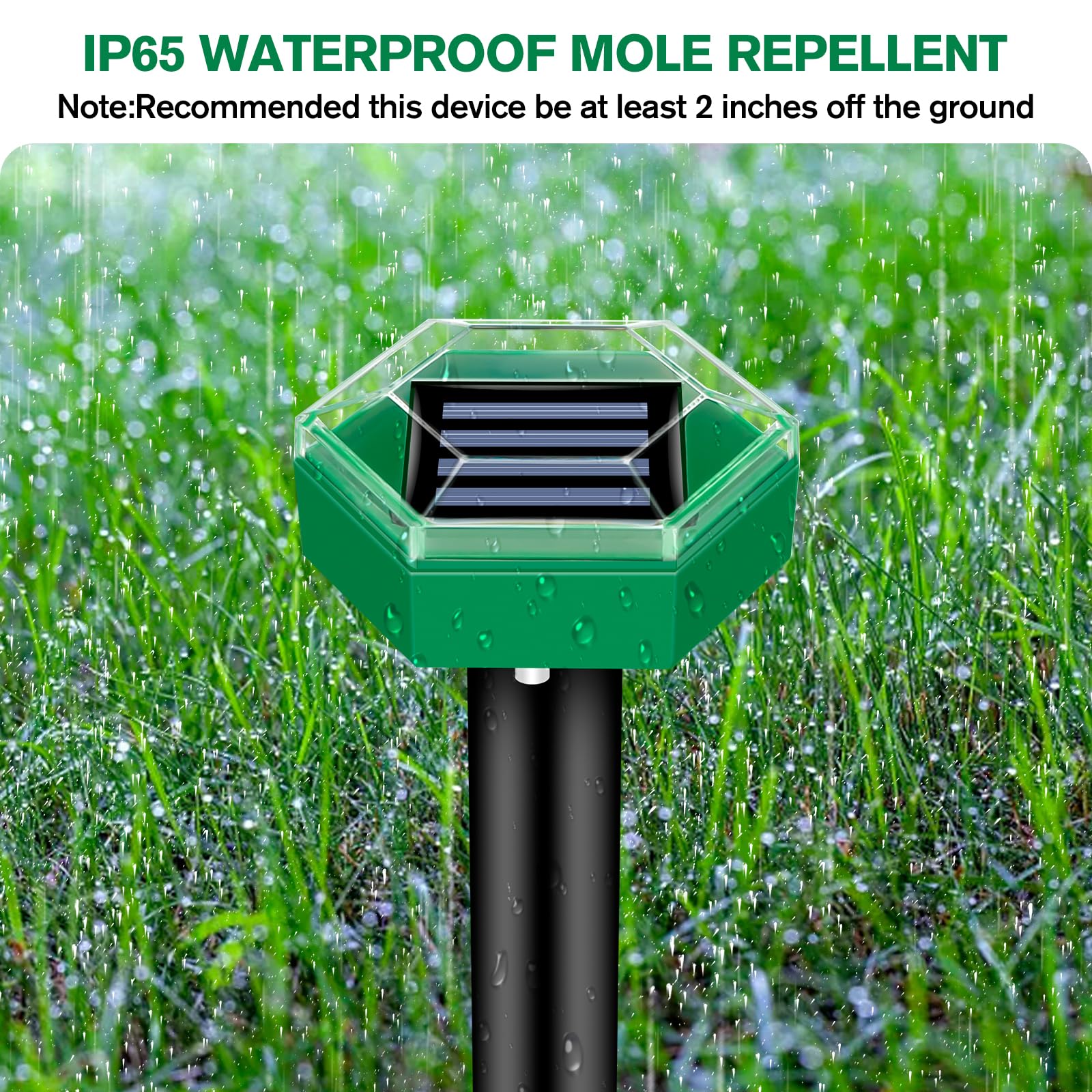 Phonery SolarGuard ® Ultrasonic Mole Repellent 4 pcs Pack-Getphonery