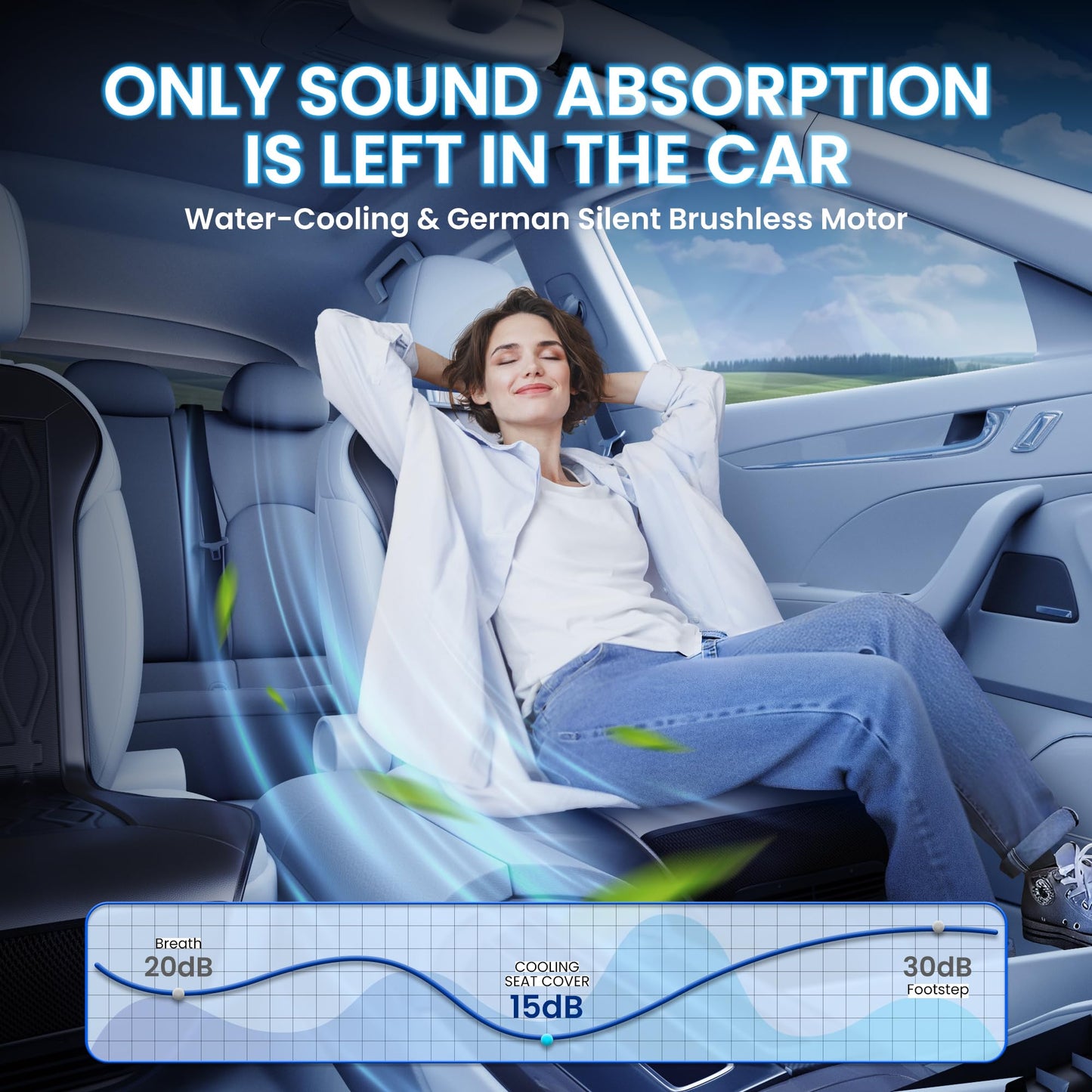 Phonery ChillRide ® Cooling Car Seat Pad