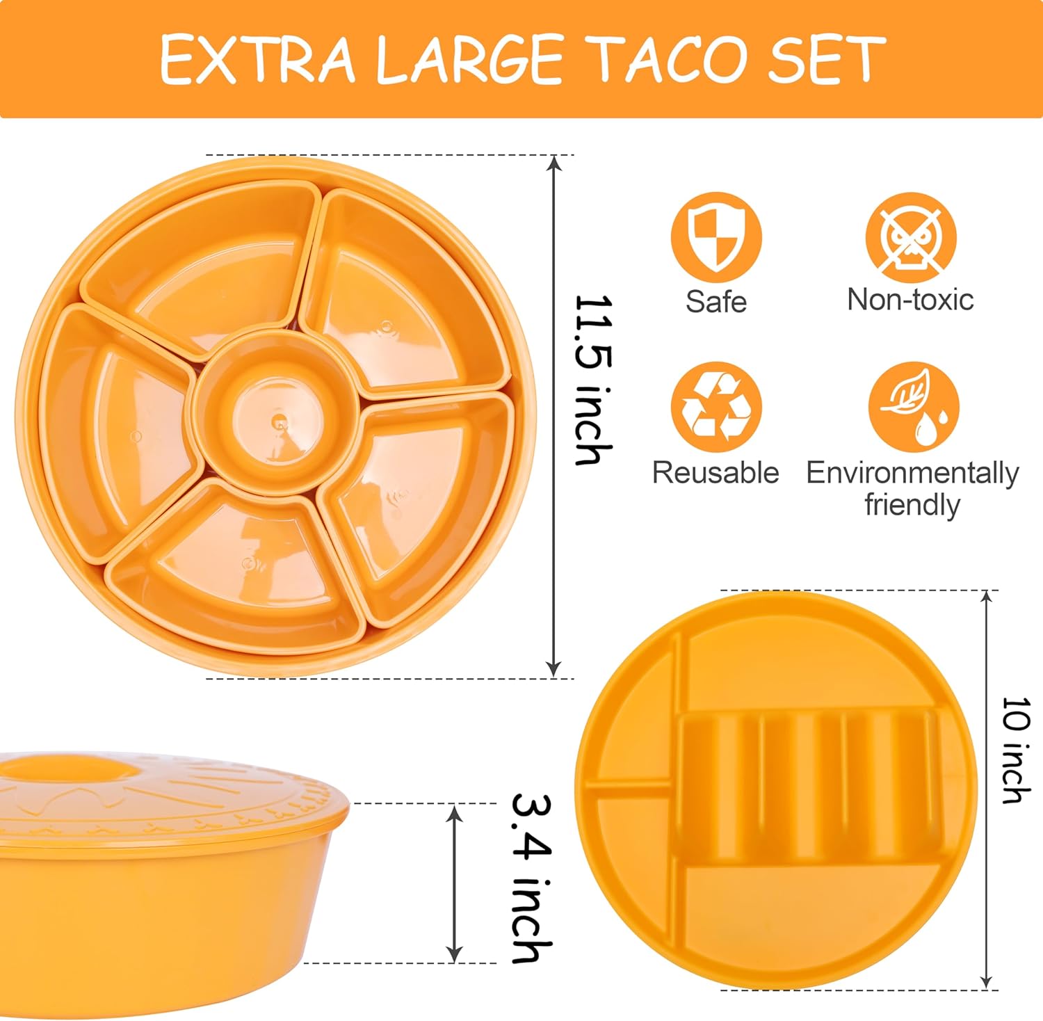 Phonery TacoFiesta ® Taco Platter for Party-Getphonery