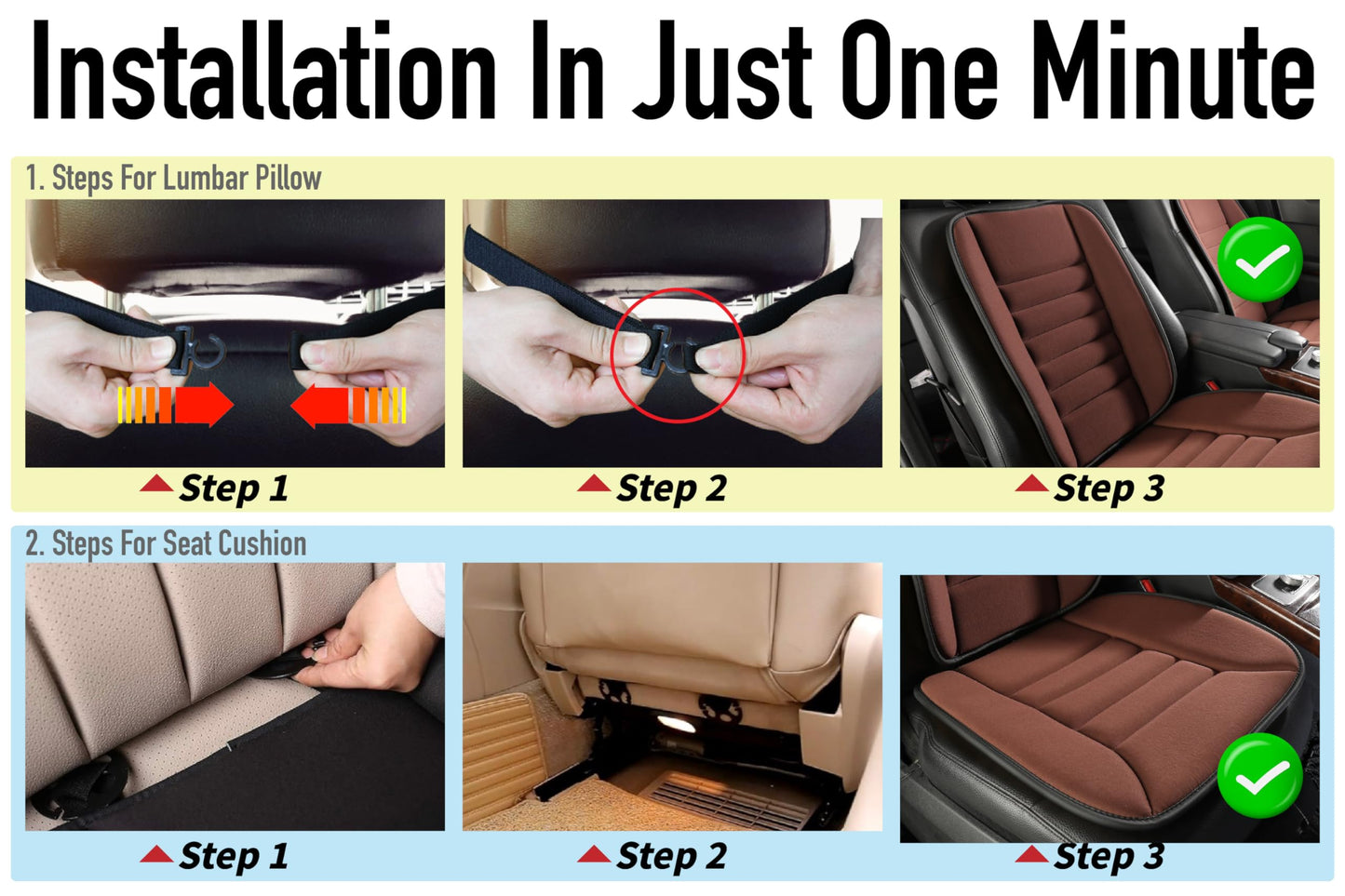 Phonery BackEase ® Car Seat Cushion-Getphonery