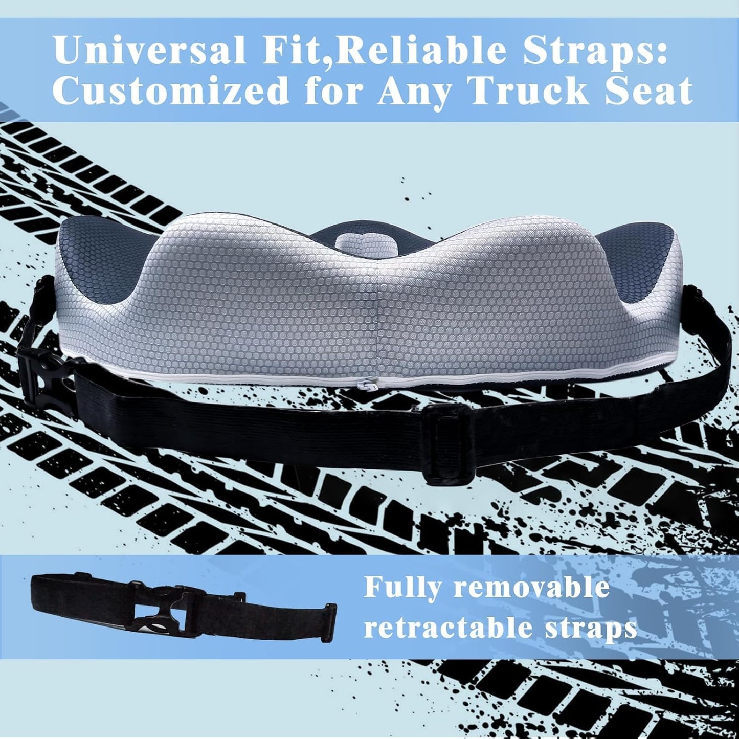 Phonery LongRide Pro ® Truck Seat Booster Cushion