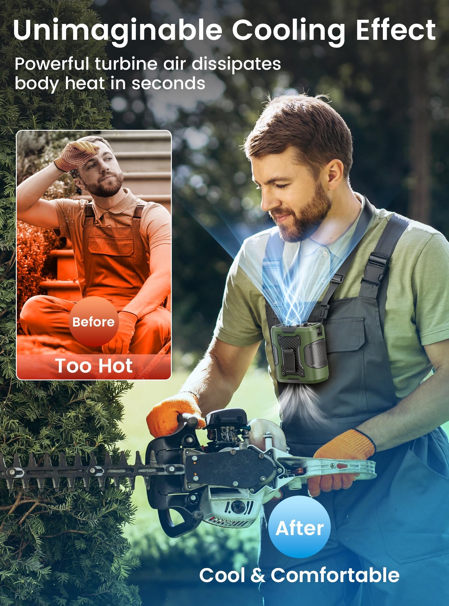 Phonery WaistBuddy ® Personal Fan for Waist