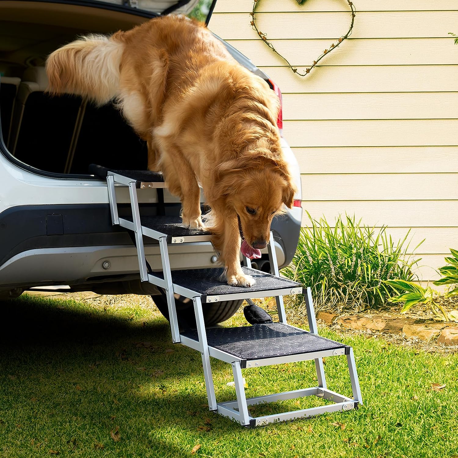 Phonery EasyHop ® Foldable Dog Car Ramp for Large Dogs-Getphonery