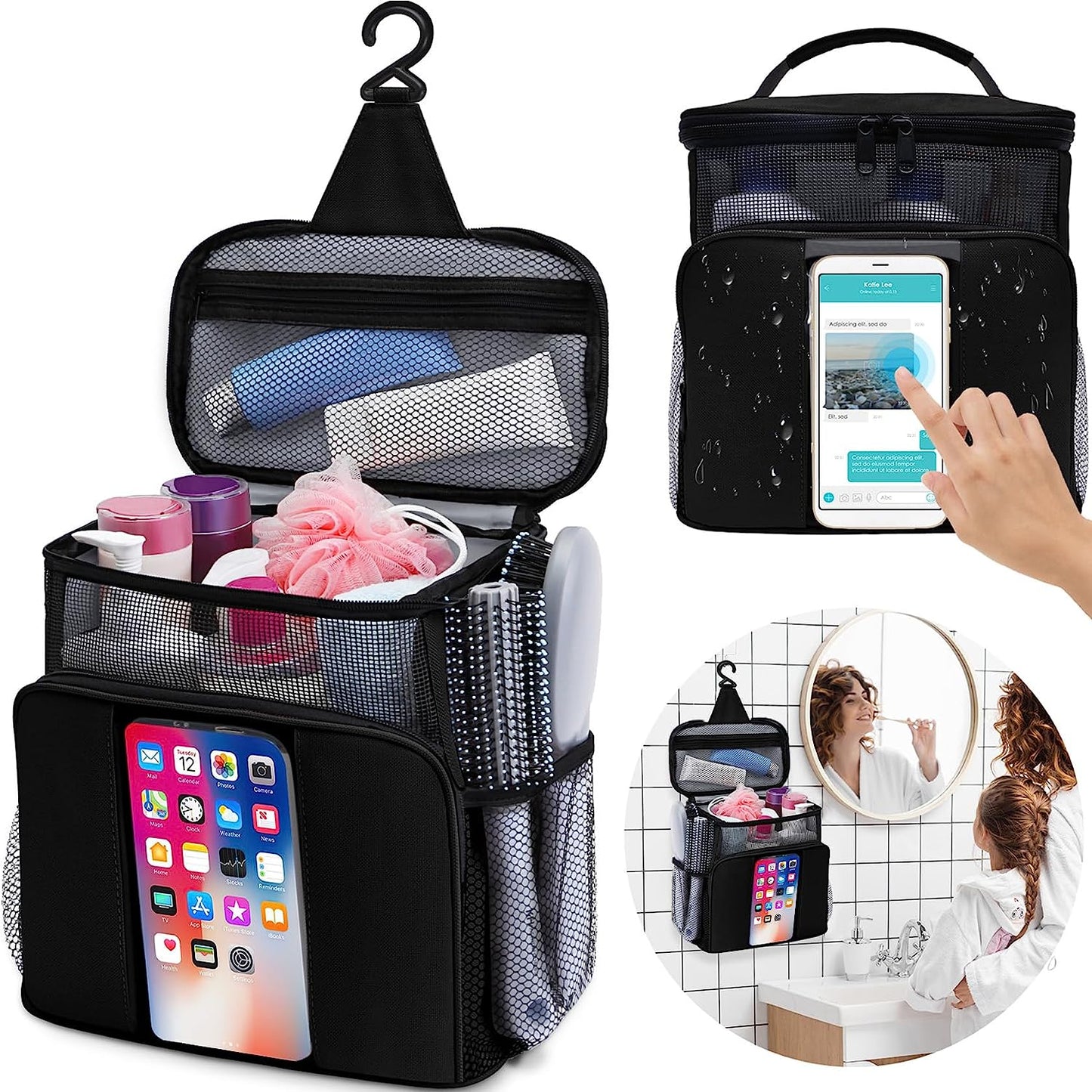 Phonery Aquatote ® Hanging Toiletry Bags for Travel-Getphonery