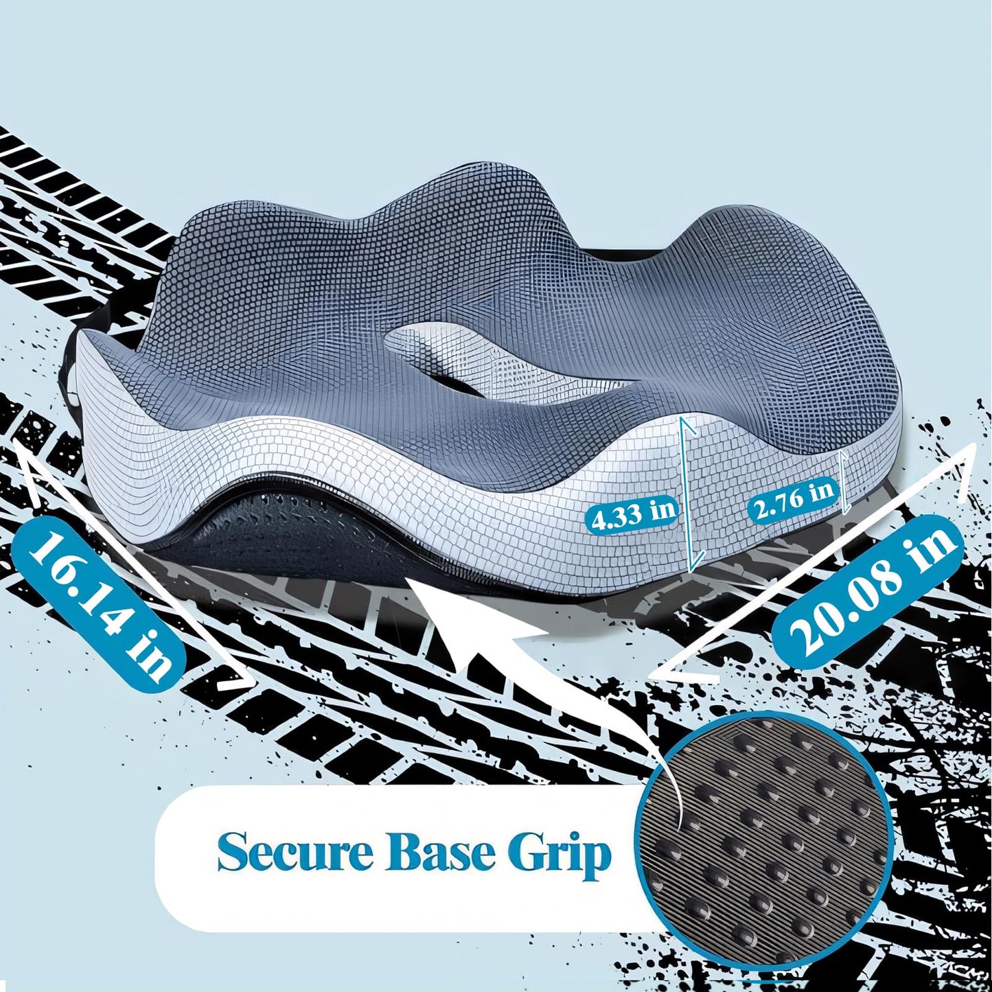 Phonery LongRide Pro ® Truck Seat Booster Cushion