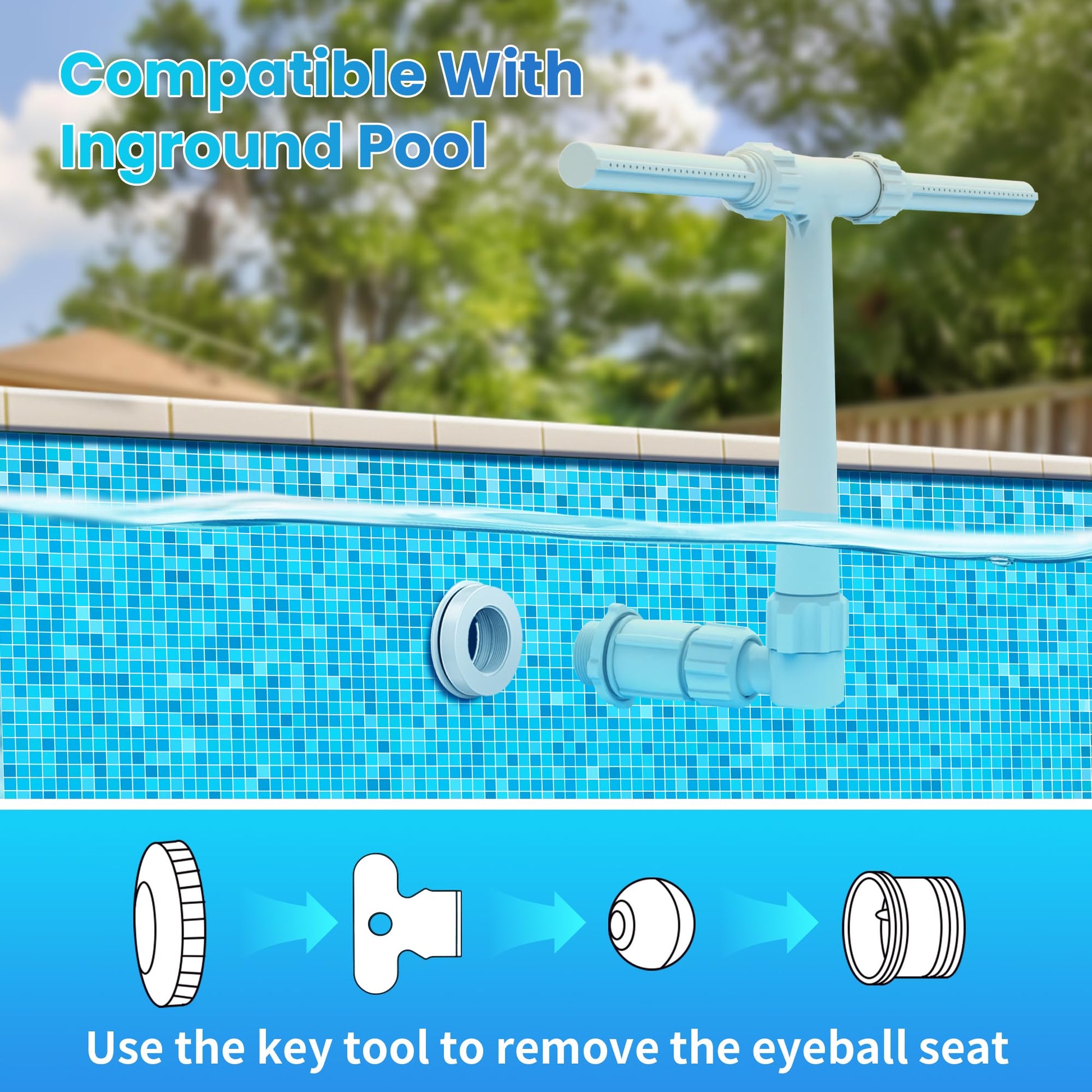 Phonery AquaMist ® Pool Fountain Waterfall-Getphonery