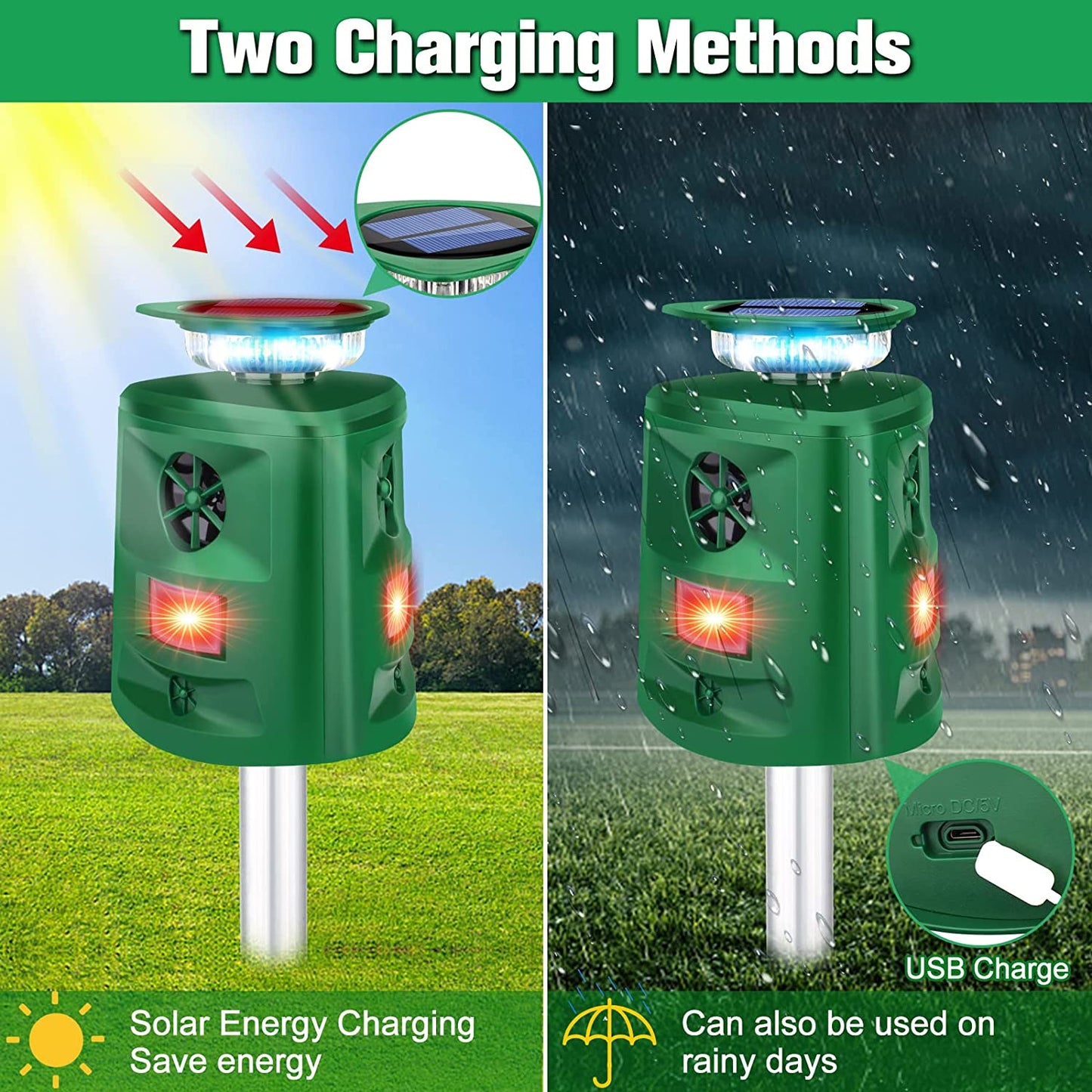 Phonery GardenShield ® Solar Ultrasonic Repeller-Getphonery