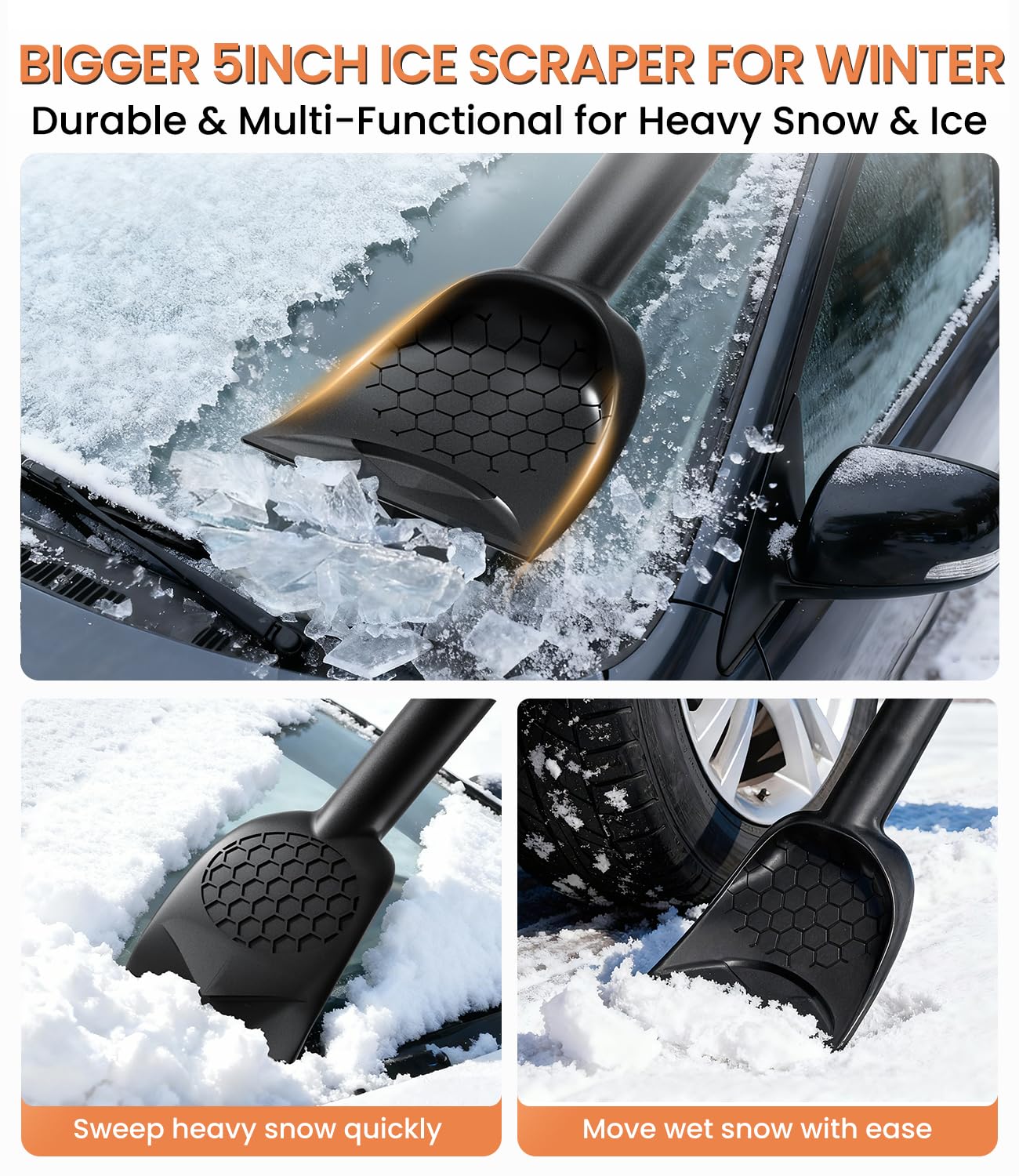 Phonery Torrent Tools 3 in 1 car snow brush