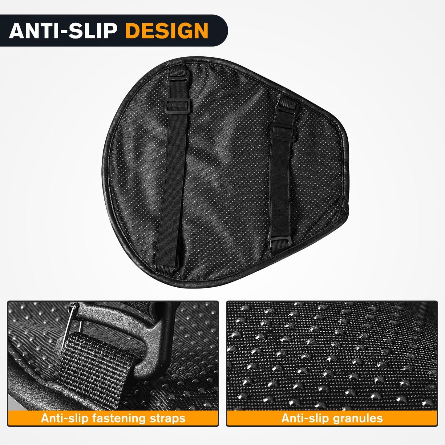Phonery SaddleSoothe ® Motorcycle Gel Seat Cushion