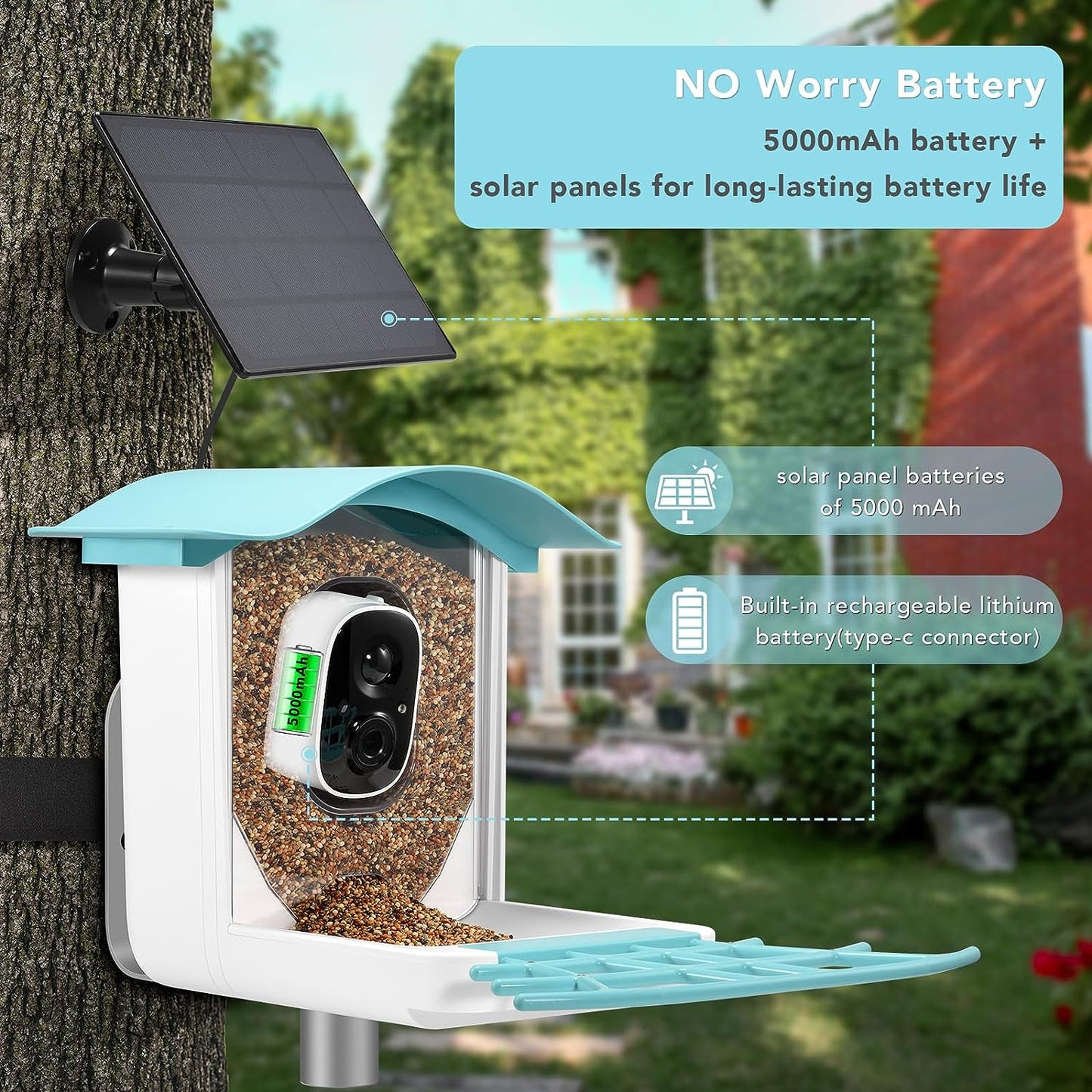 Phonery BirdieView ® Bird Feeder with Camera-Getphonery