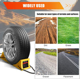 Wheel Chocks for RV Trailer, 4 Pack Non Slip Wheel Chocks for Travel Trailers with Rope for Easy Removal, Lightweight Plastic Wheel Stoppers Block for Camper Cars Trucks